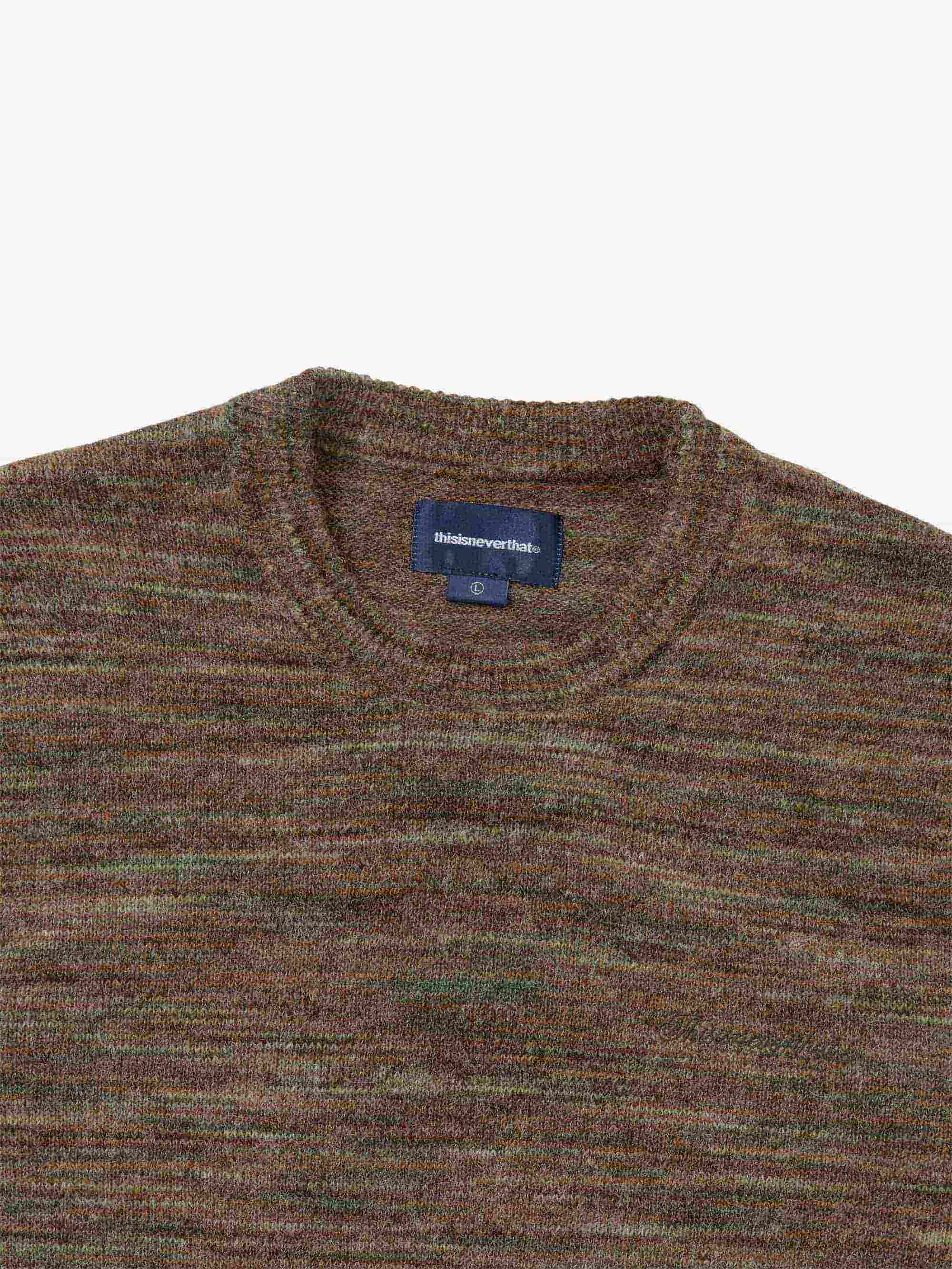 thisisneverthat Static Knit Sweater - Olive - Image 2