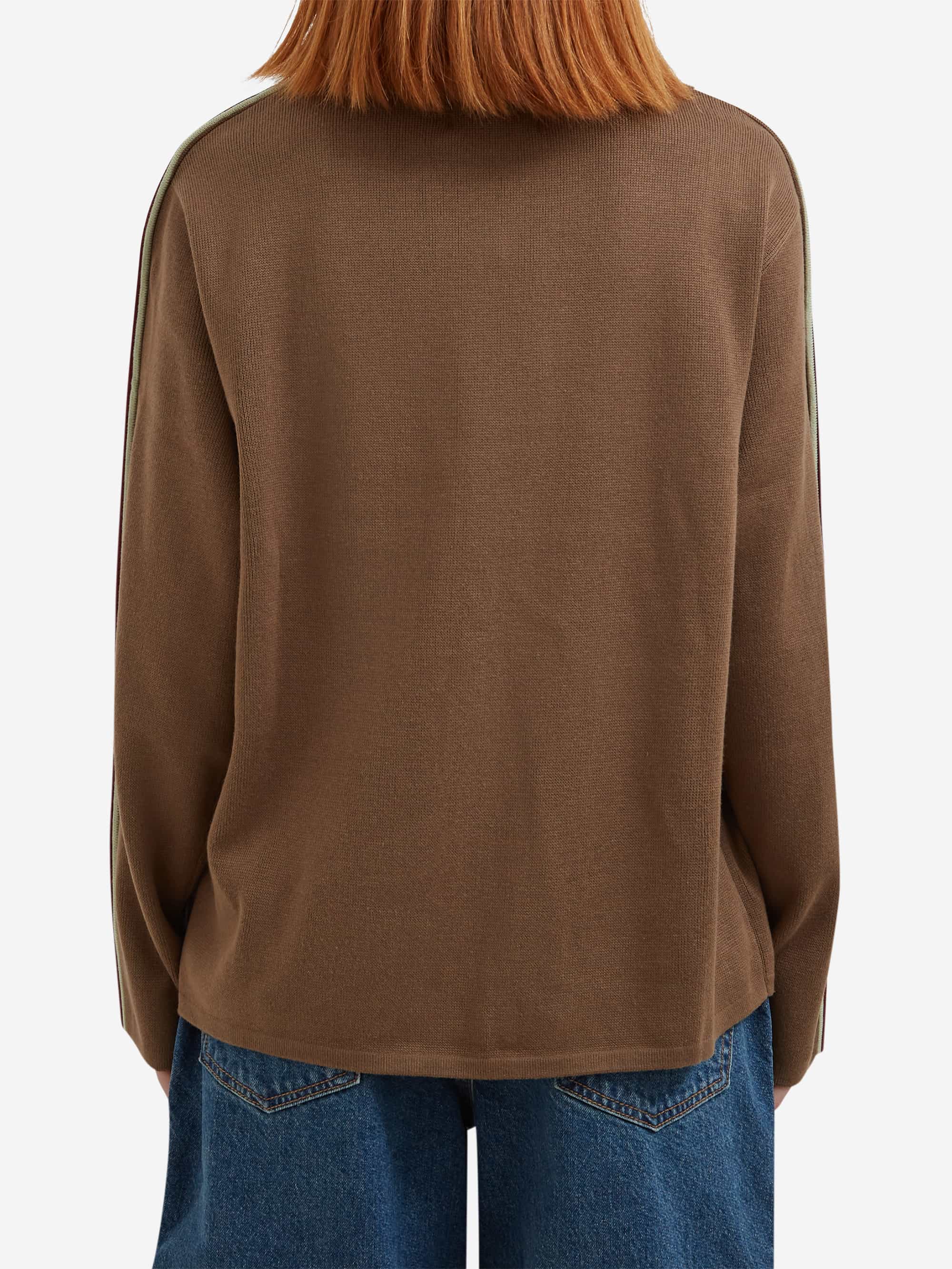 thisisneverthat Striped Sleeve Knit Crew - Brown - Image 3