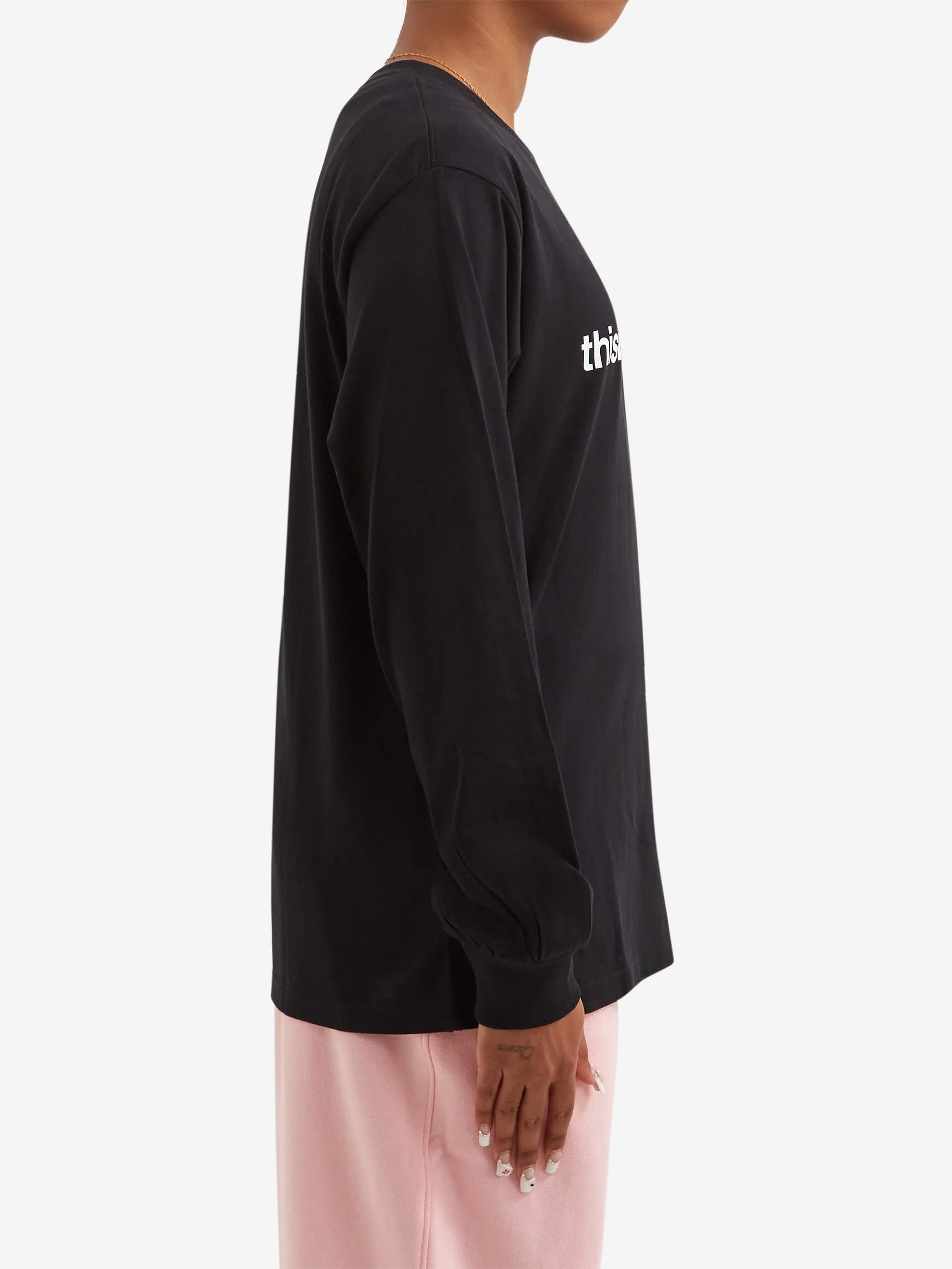 thisisneverthat T-Logo L/S Tee W - Black - Image 2