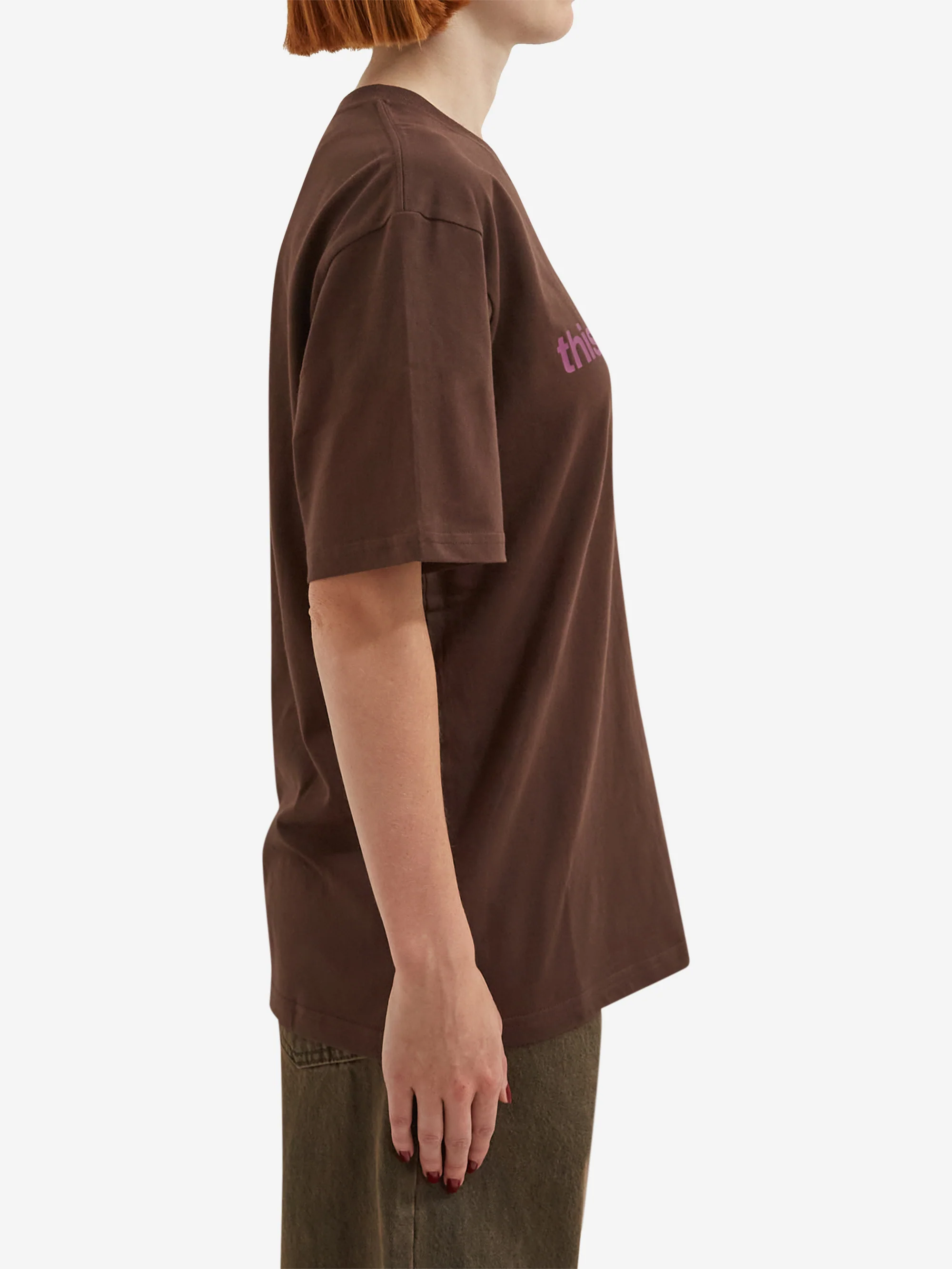 thisisneverthat T-Logo Tee W - Dark Chocolate - Image 2
