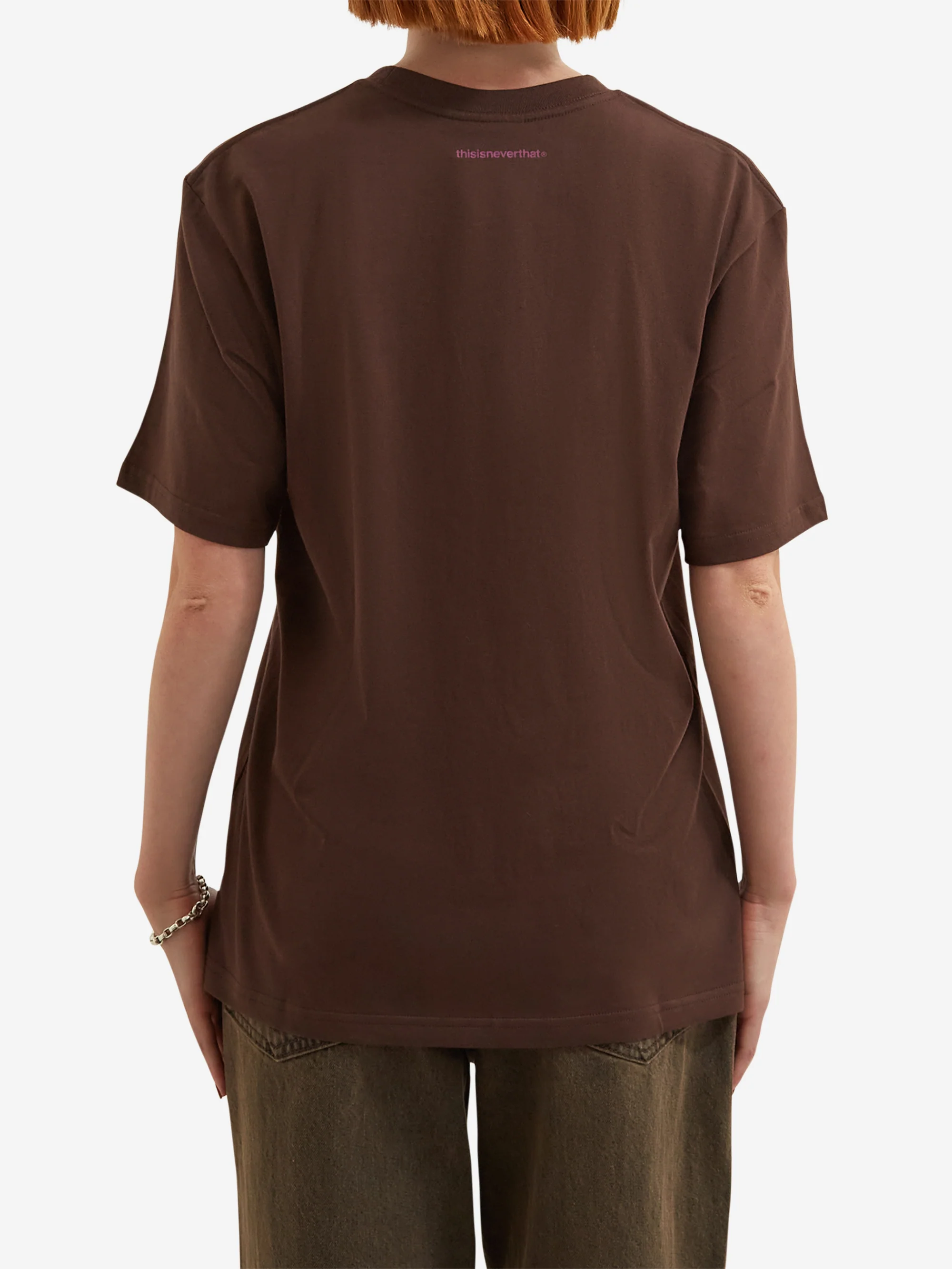 thisisneverthat T-Logo Tee W - Dark Chocolate - Image 3