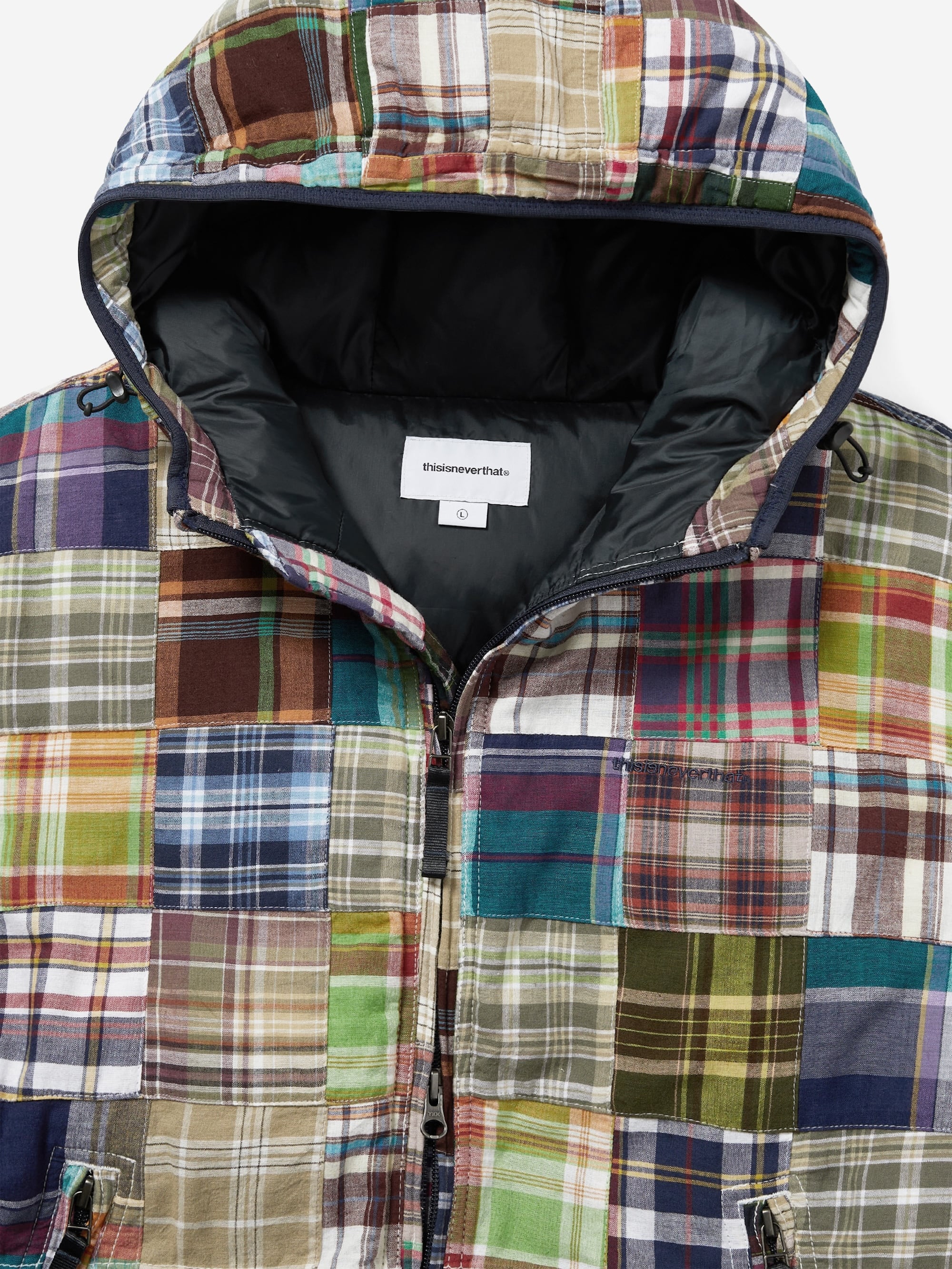 thisisneverthat Washed Down Puffer Jacket - Multi - Image 2