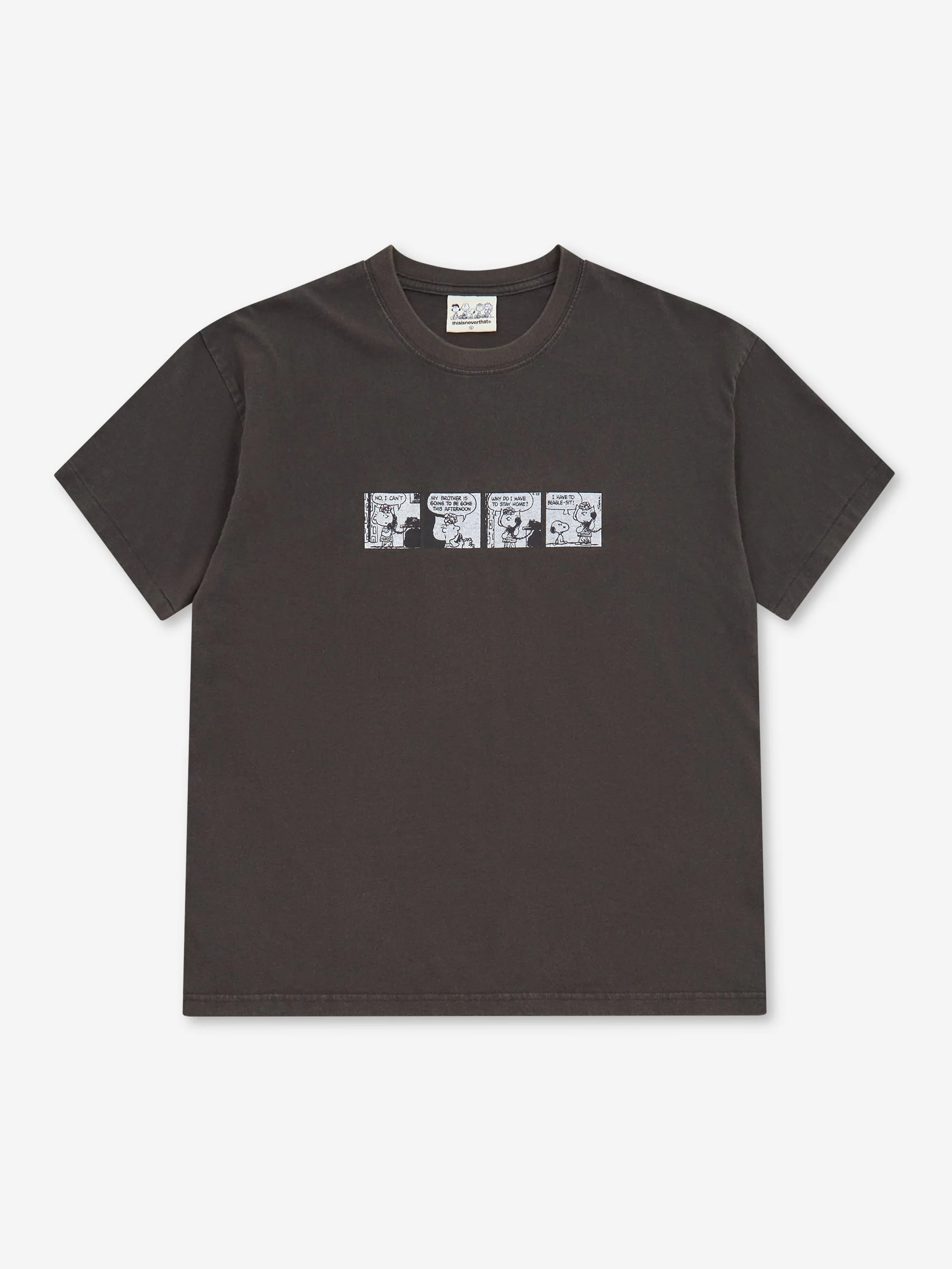 thisisneverthat x Peanuts Comic Strip Tee - Off Black