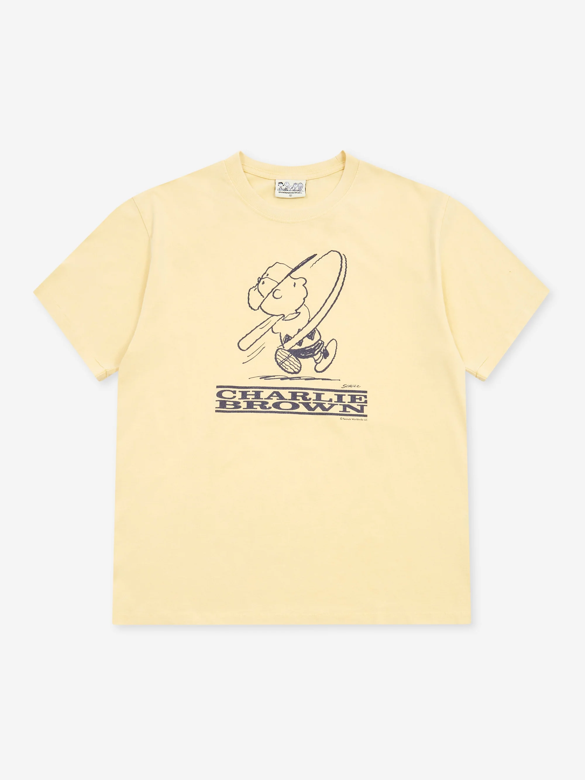 thisisneverthat x Peanuts Tee - Faded  Yellow