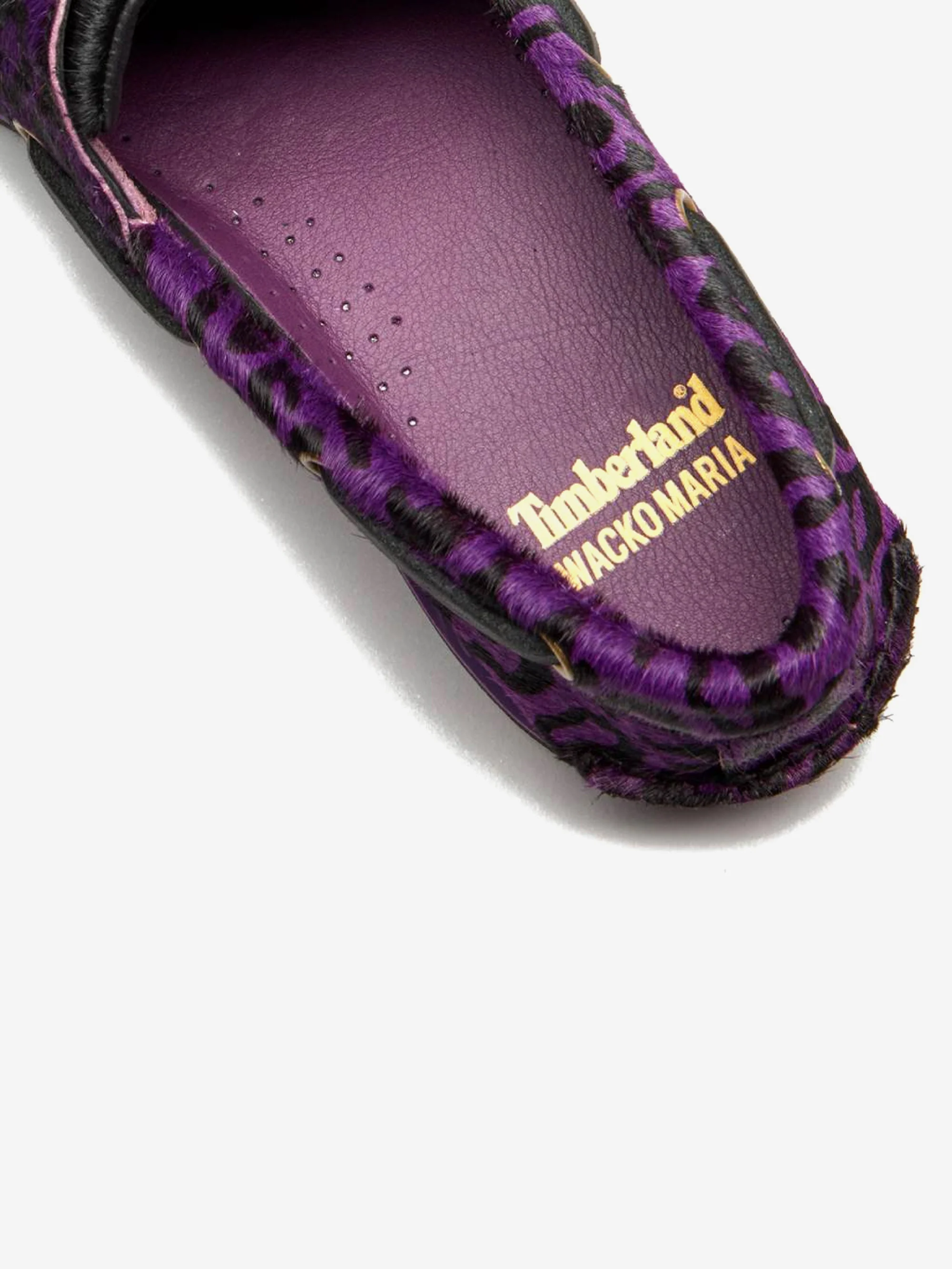 Timberland x Wacko Maria Classic Boat 2 Eye - Pur Leopard Leather - Image 6