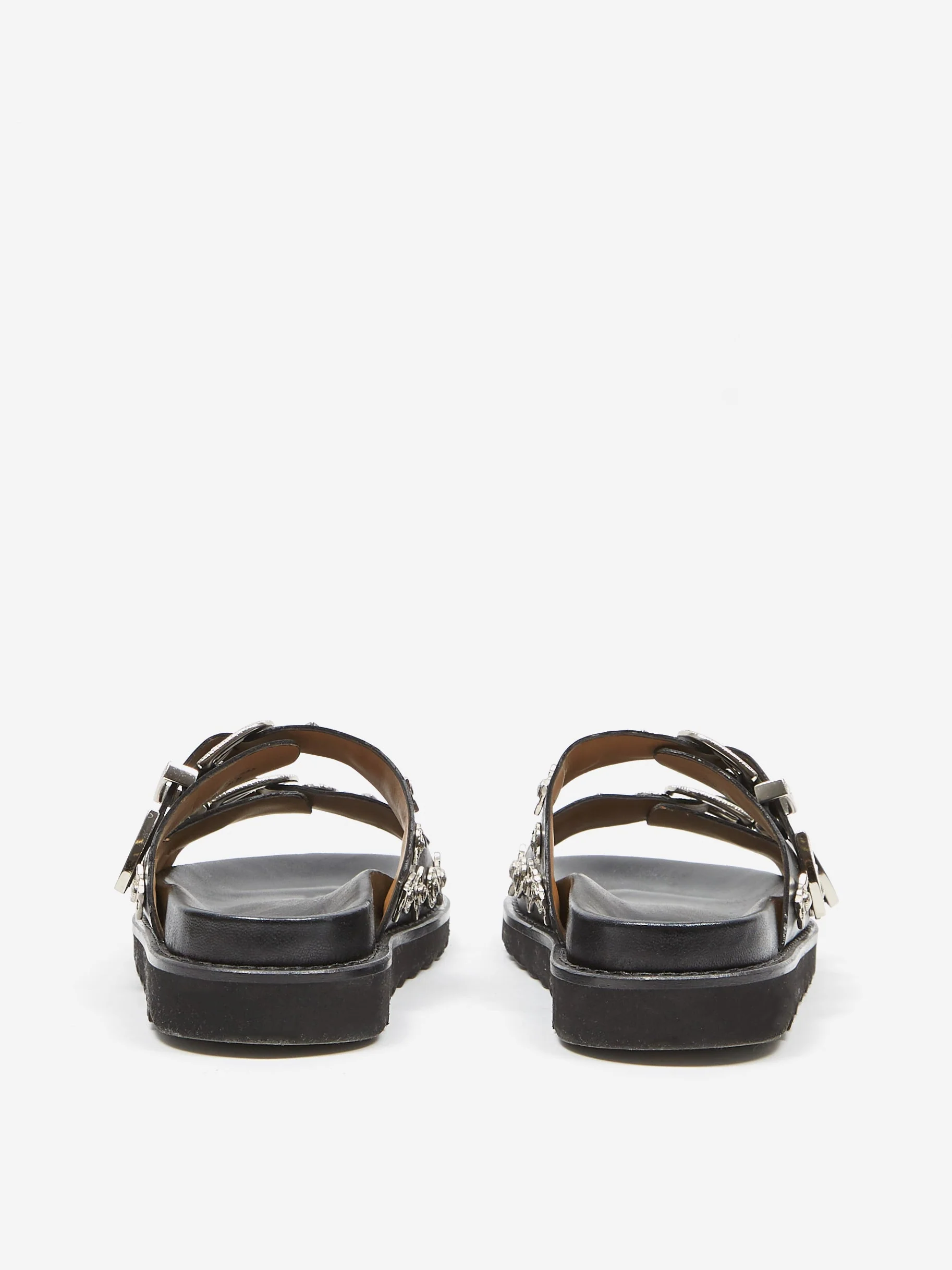Toga Pulla Black Leather Sandal - Black - Image 5
