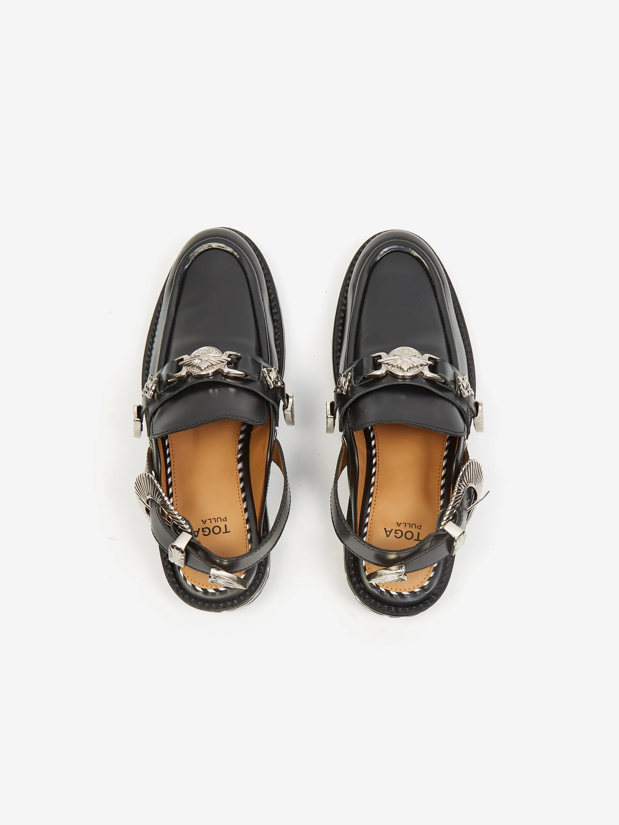 Toga Pulla Buckled Loafer - Black - Image 6