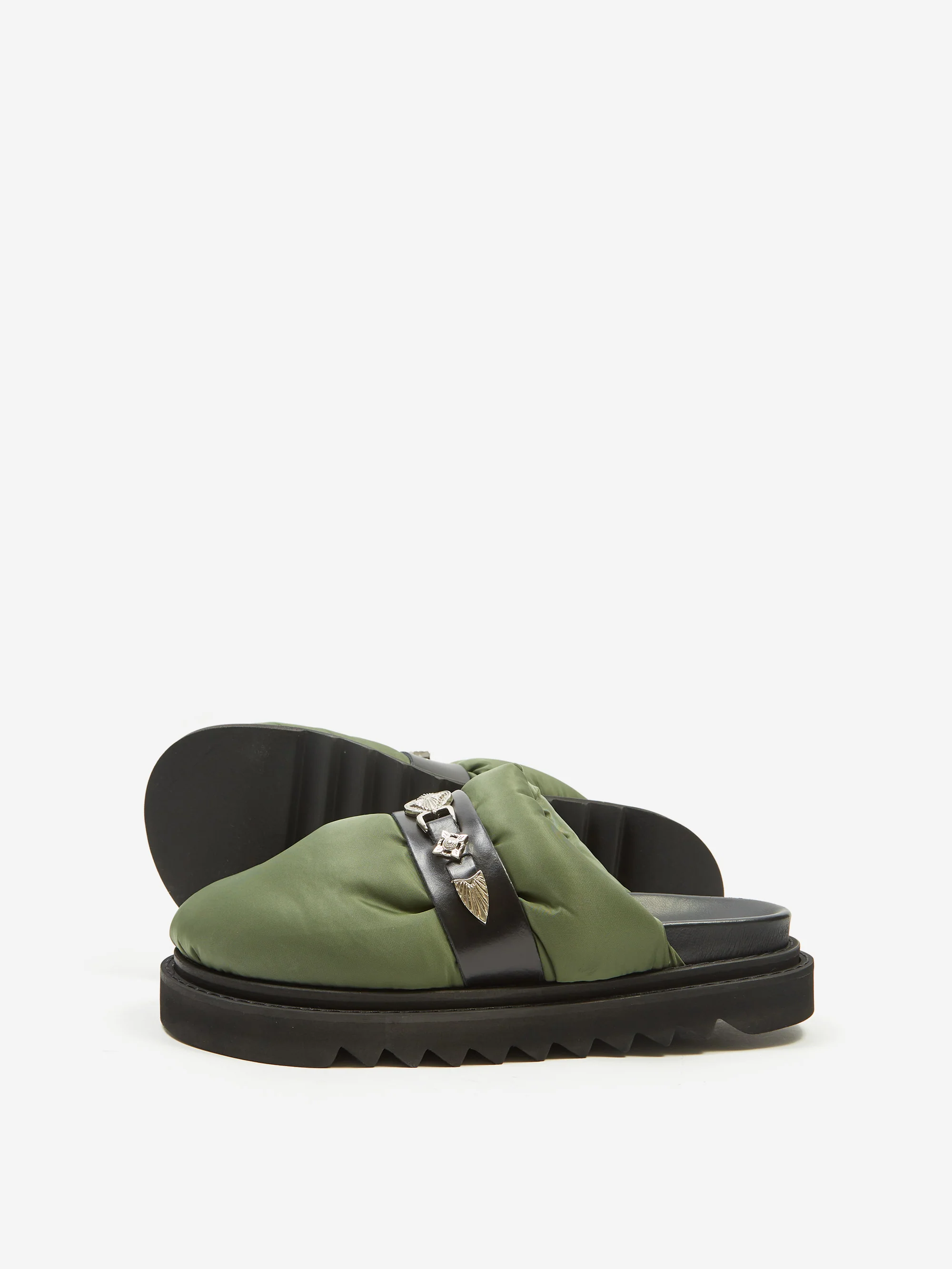 Toga Pulla Padded Mules - Green - Image 7