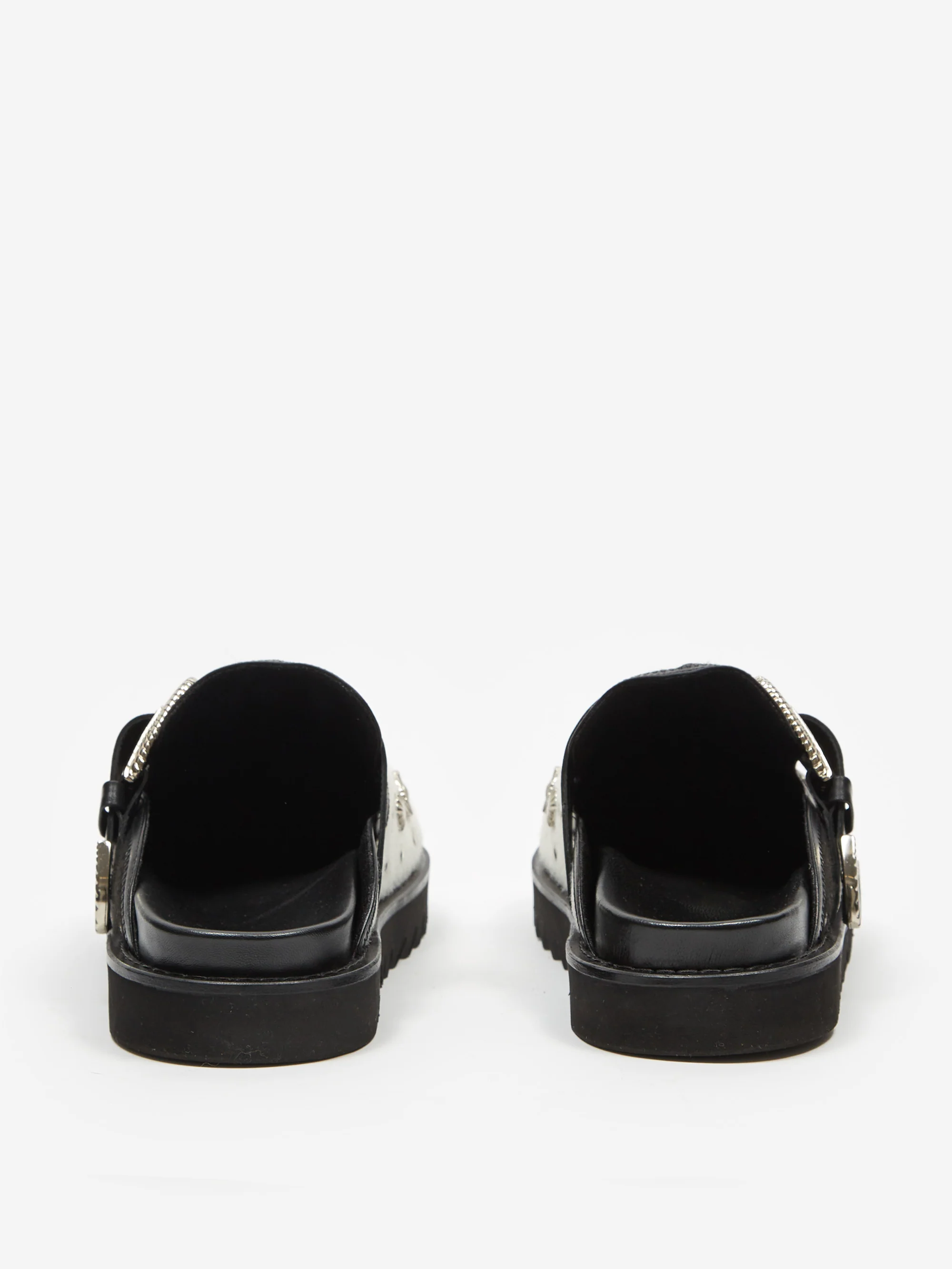 Toga Pulla Yin Yang Mules - Black/White - Image 5