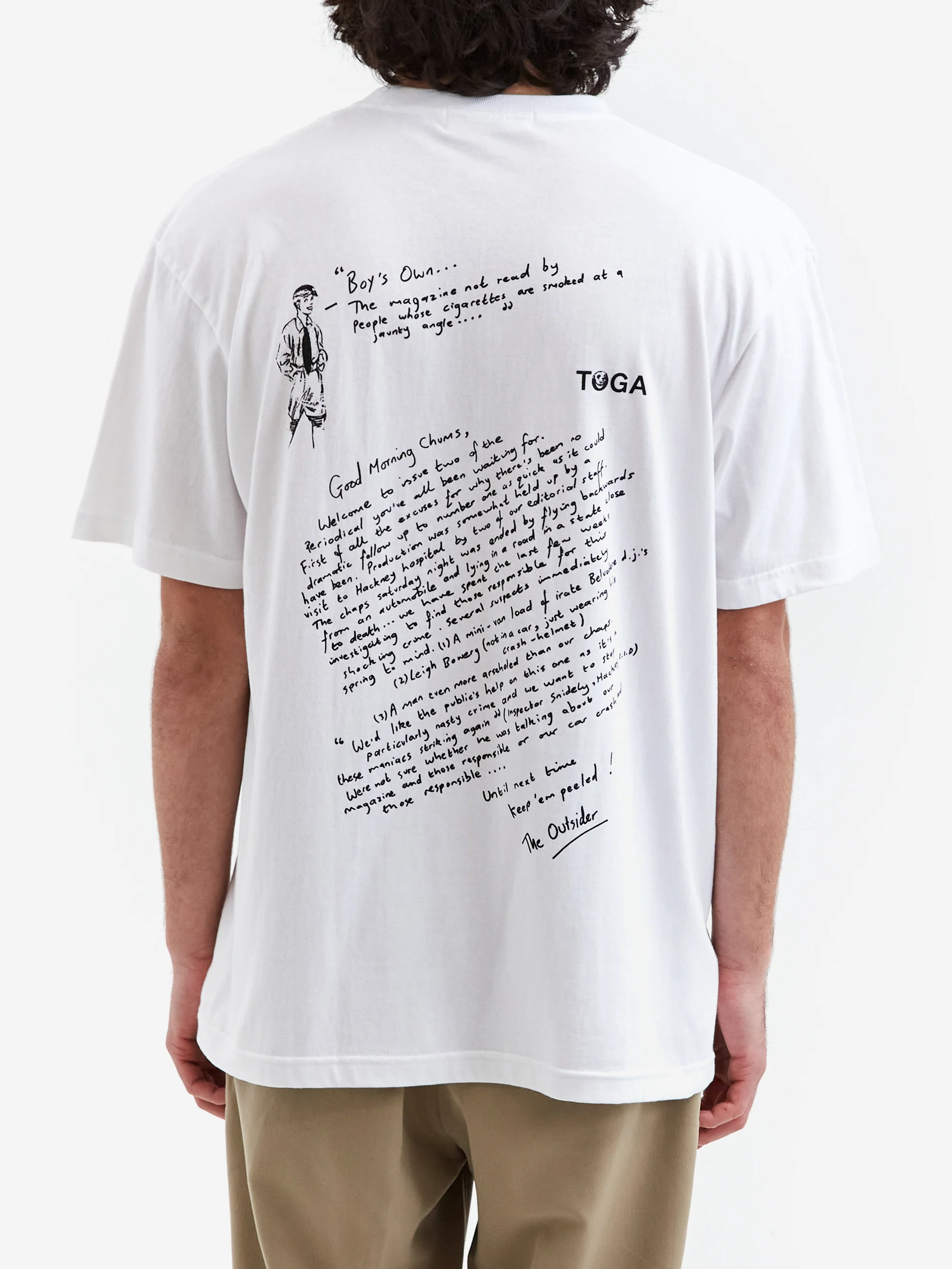 Toga x Boys Own Print T-Shirt - White - Image 6