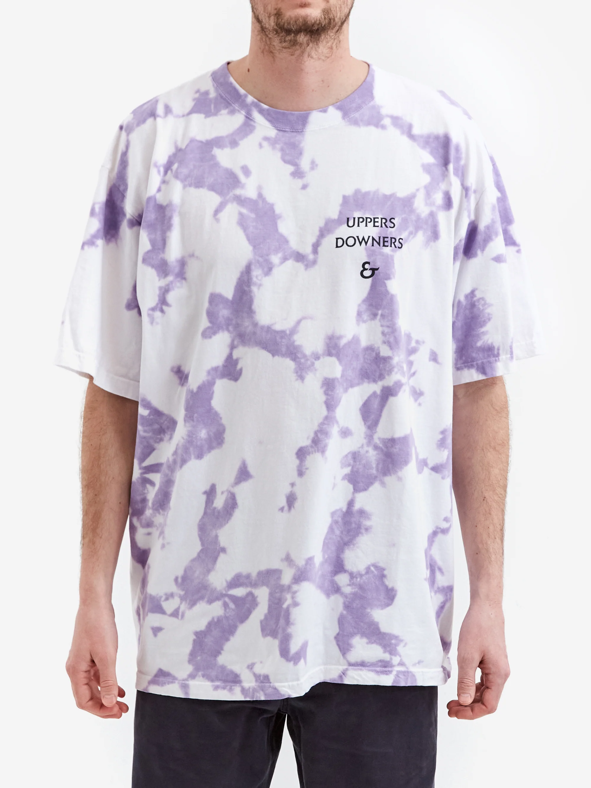 TOGA x Boys Own U&D Tie Dye Print T-Shirt - Light Purple - Image 2