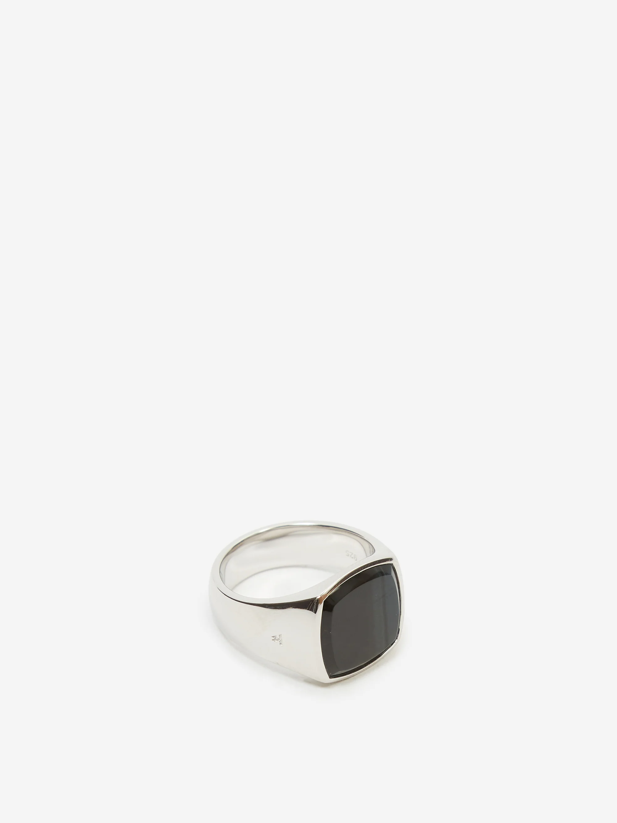 Tom Wood Cushion Blue Hawk Eye Ring - Sterling Silver