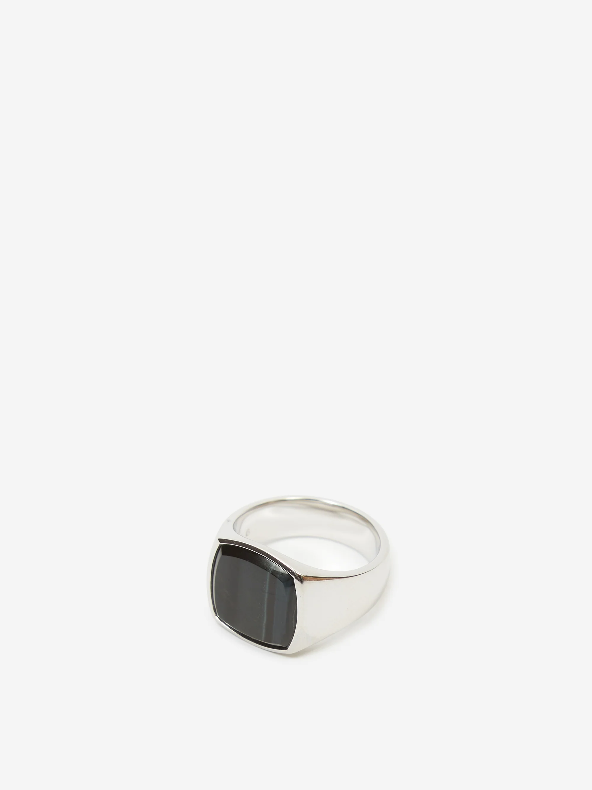 Tom Wood Cushion Blue Hawk Eye Ring - Sterling Silver - Image 6