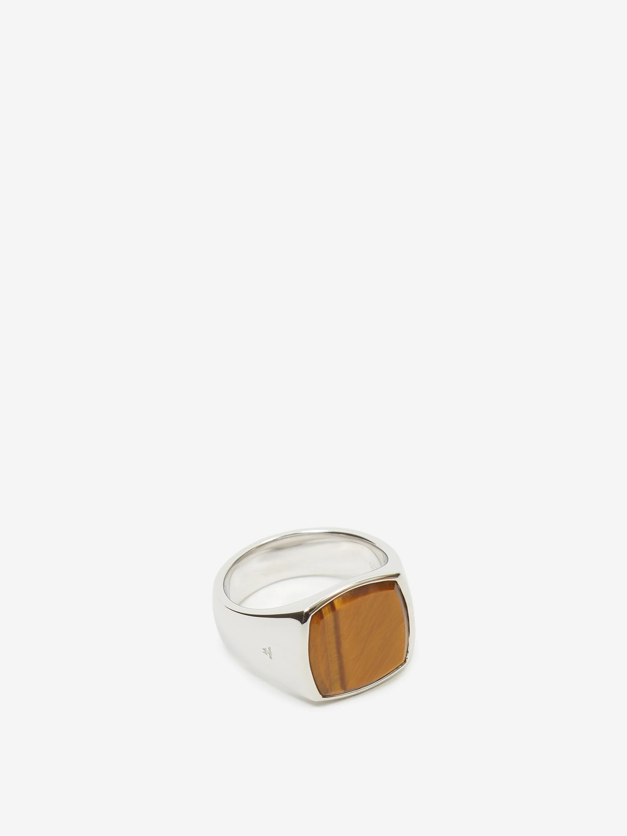Tom Wood Cushion Tiger Eye Ring - Sterling Silver