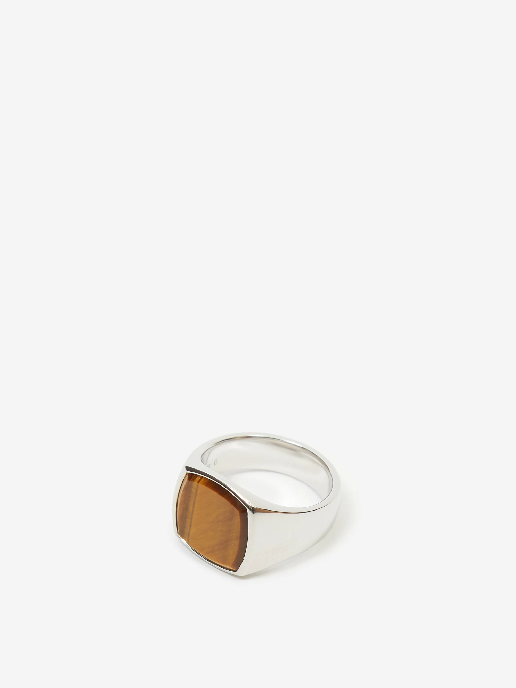Tom Wood Cushion Tiger Eye Ring - Sterling Silver - Image 6