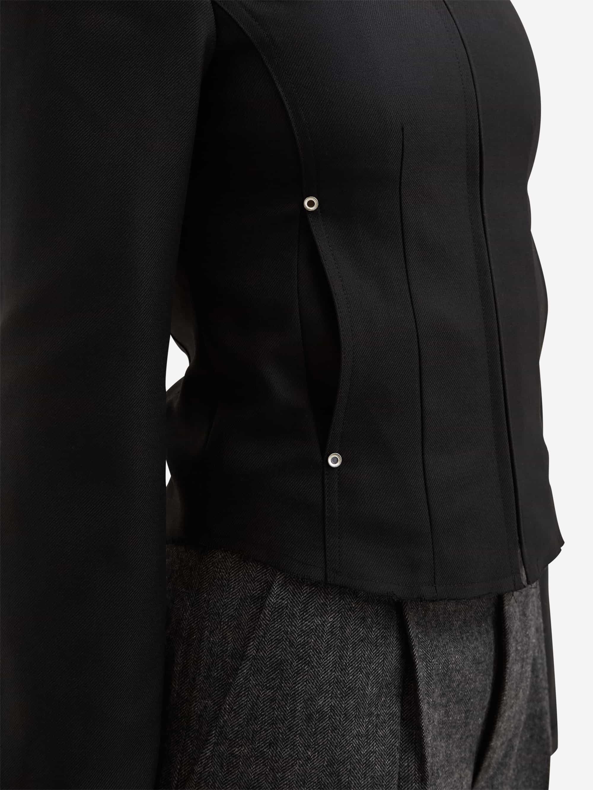 Tonywack Distressed Wool Short Jacket - Black - Image 3