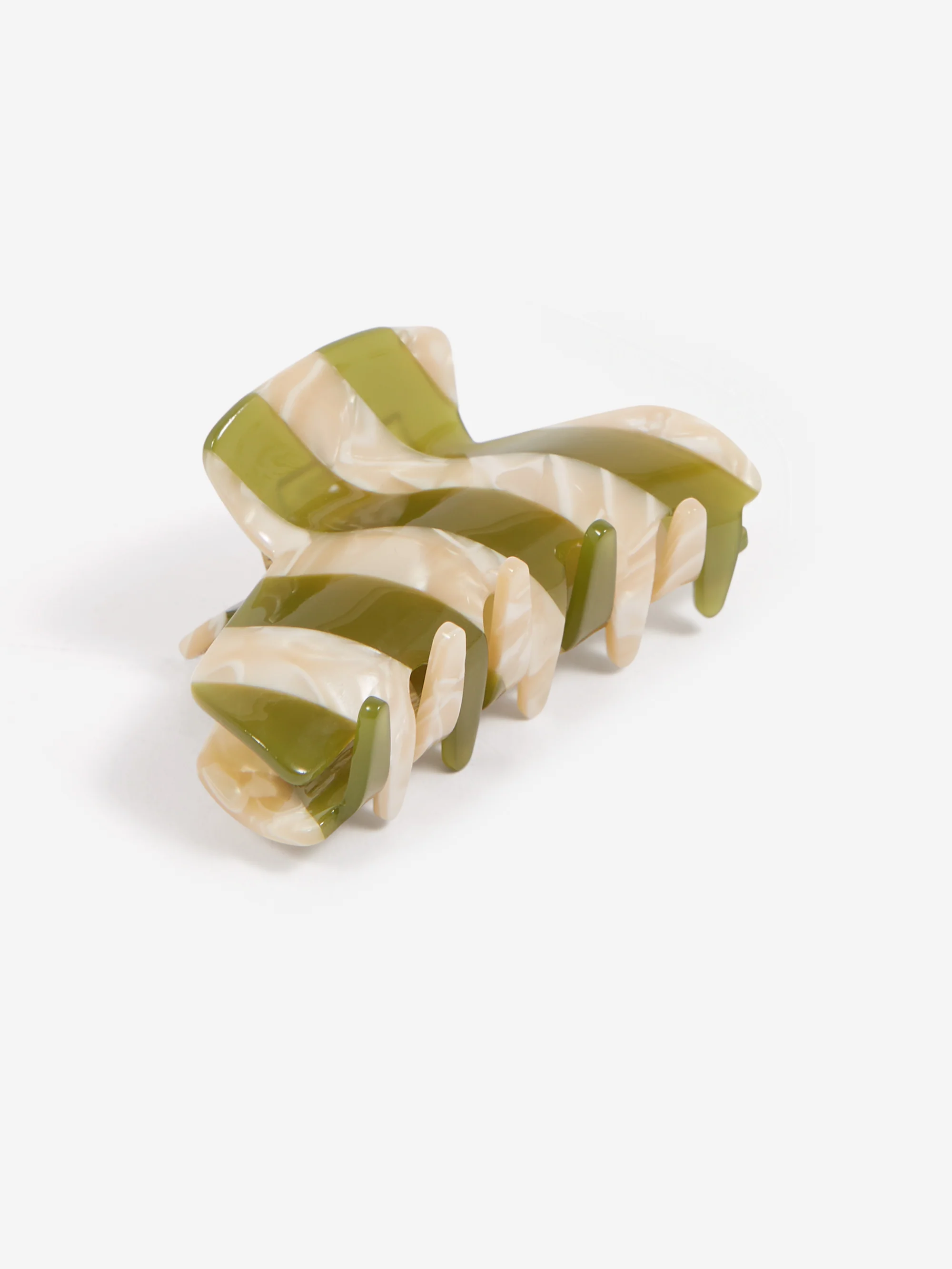 Tort LORA Hairclip - Olive Butter - Image 2
