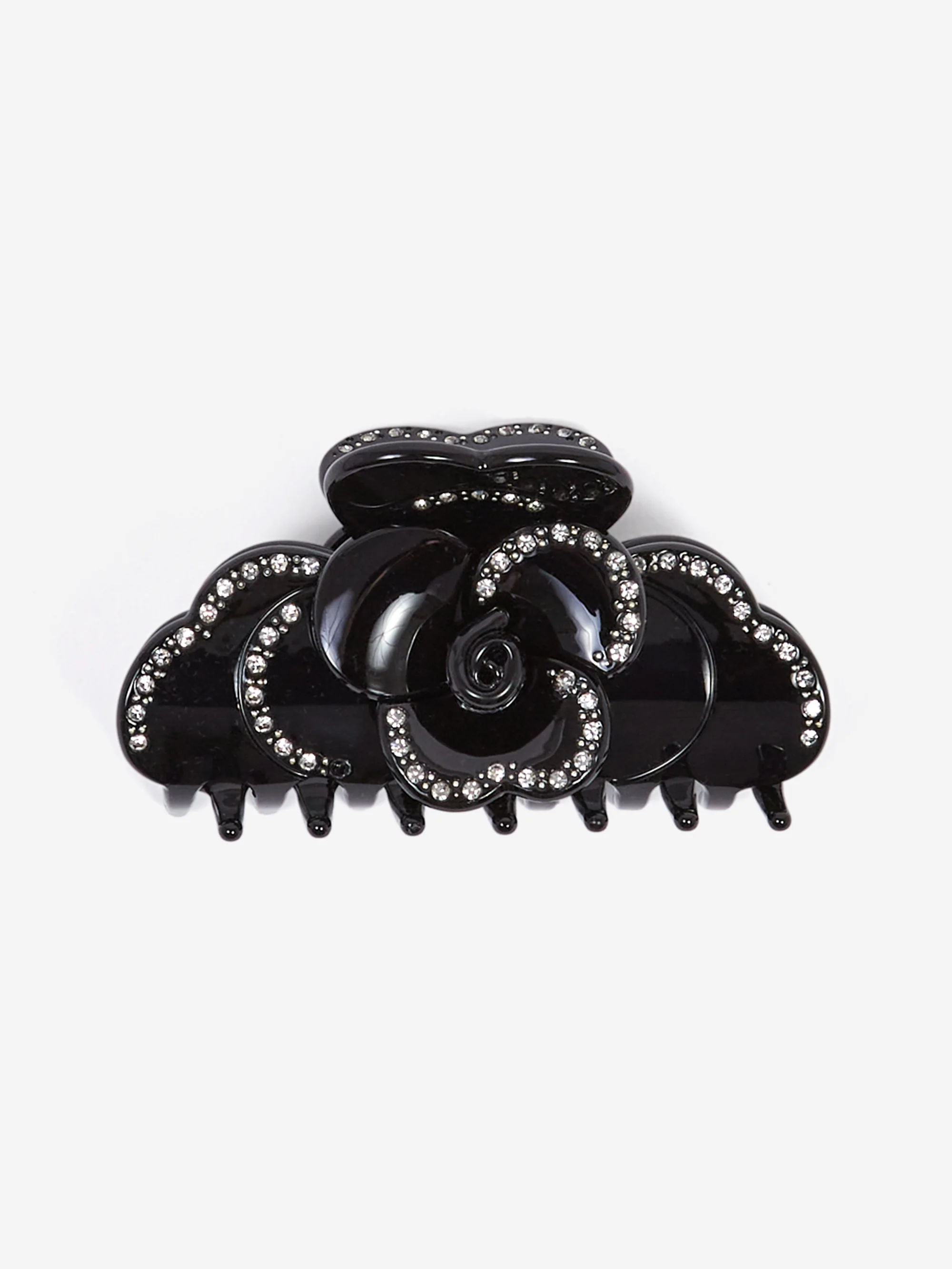 Tort SUZY Hairclip - Black Crystal