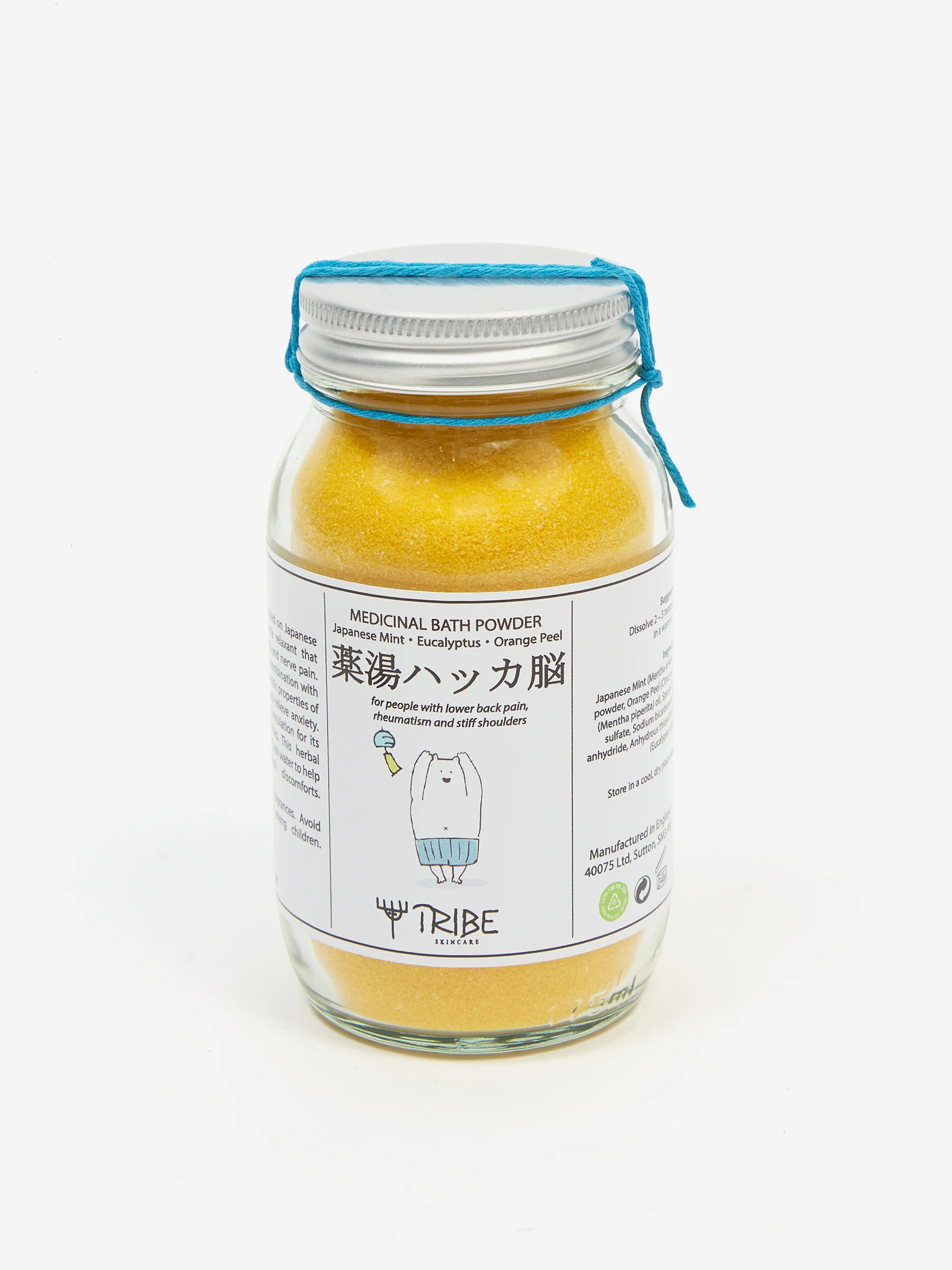 Tribe Japanese Bath Powder - Mint, Eucalyptus & Orange Peel