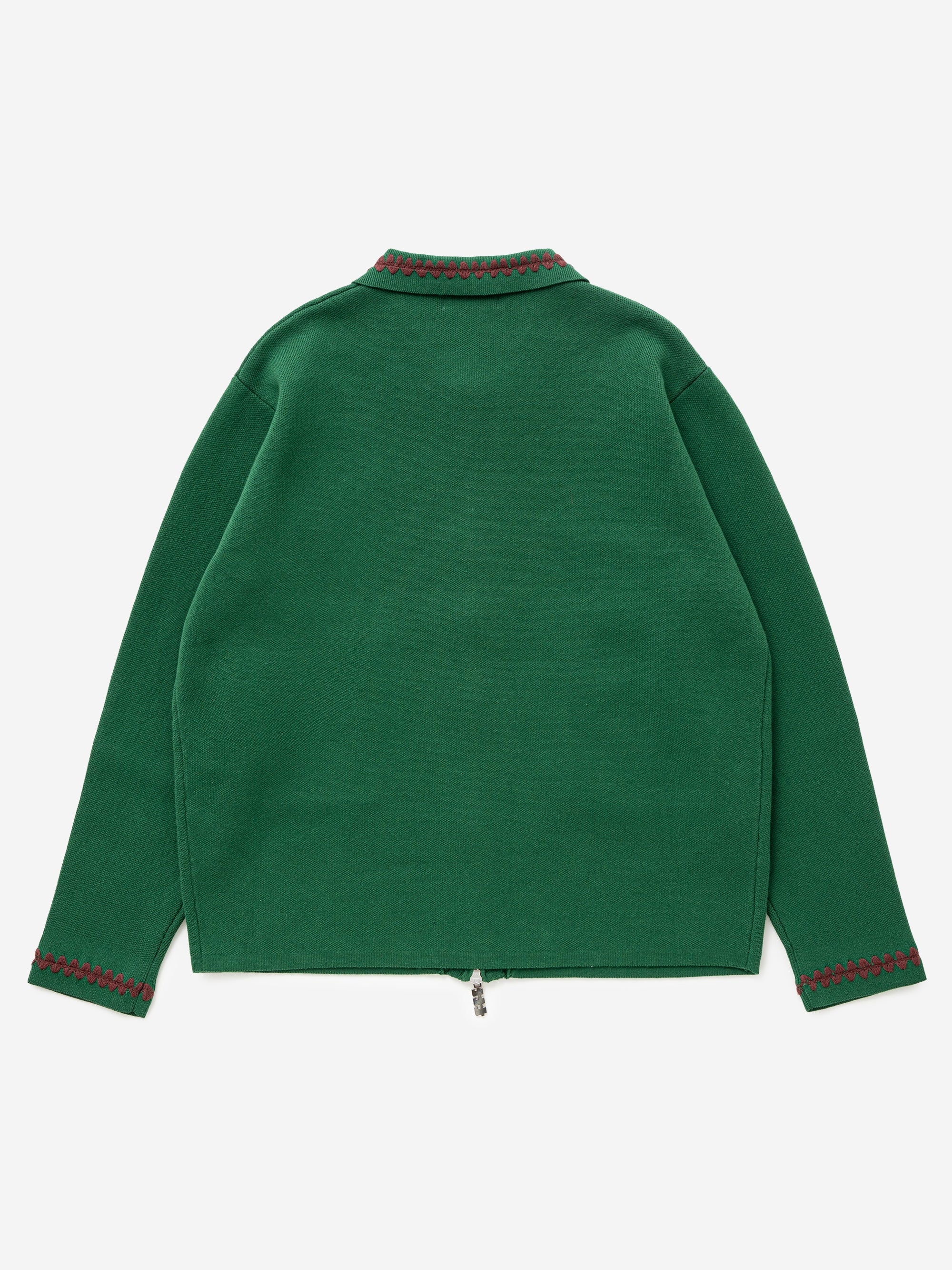 TTT MSW Knit Polo Cardigan - Green - Image 5