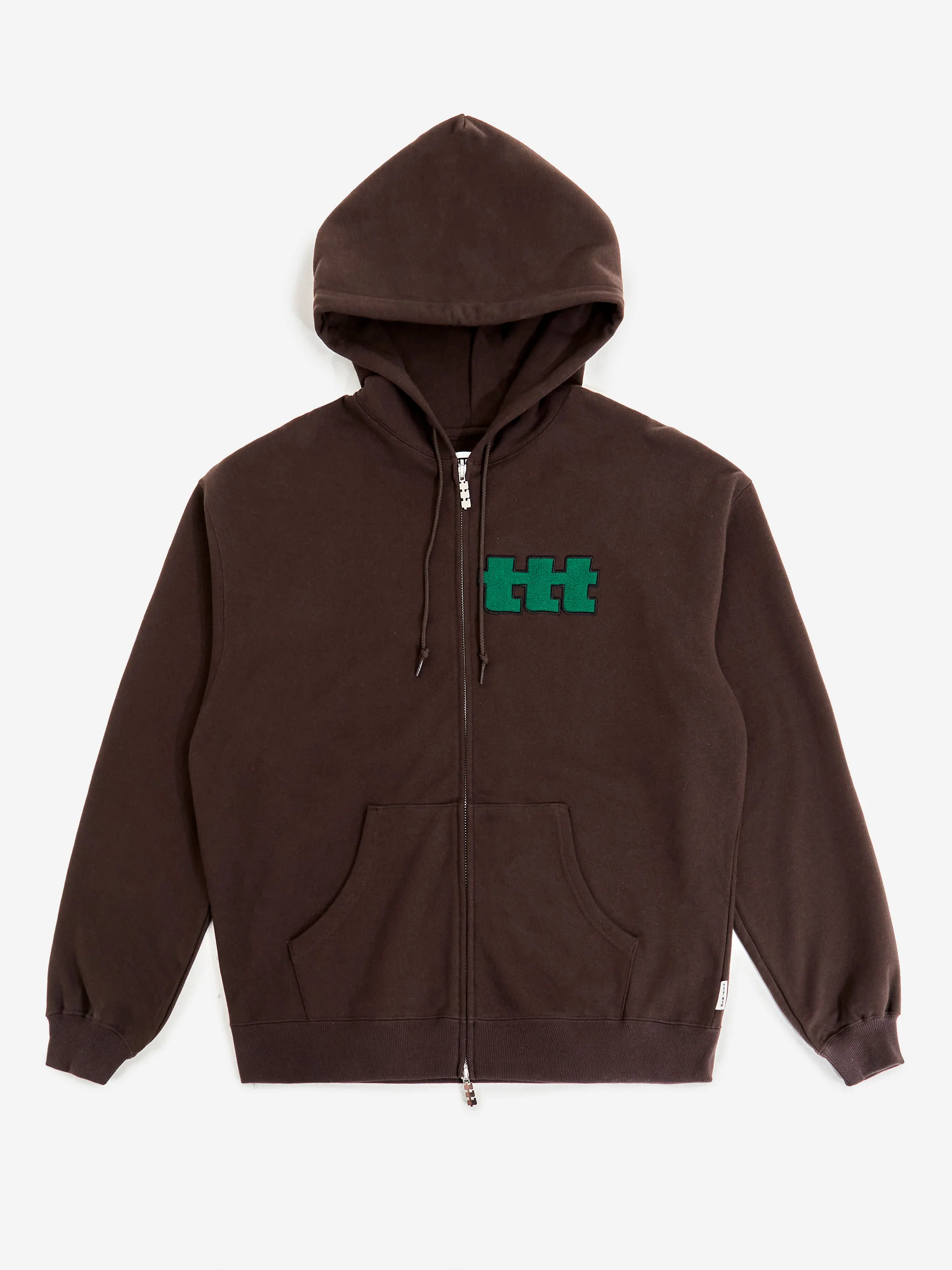 TTT MSW Logo Zip Up Hoodie - Brown