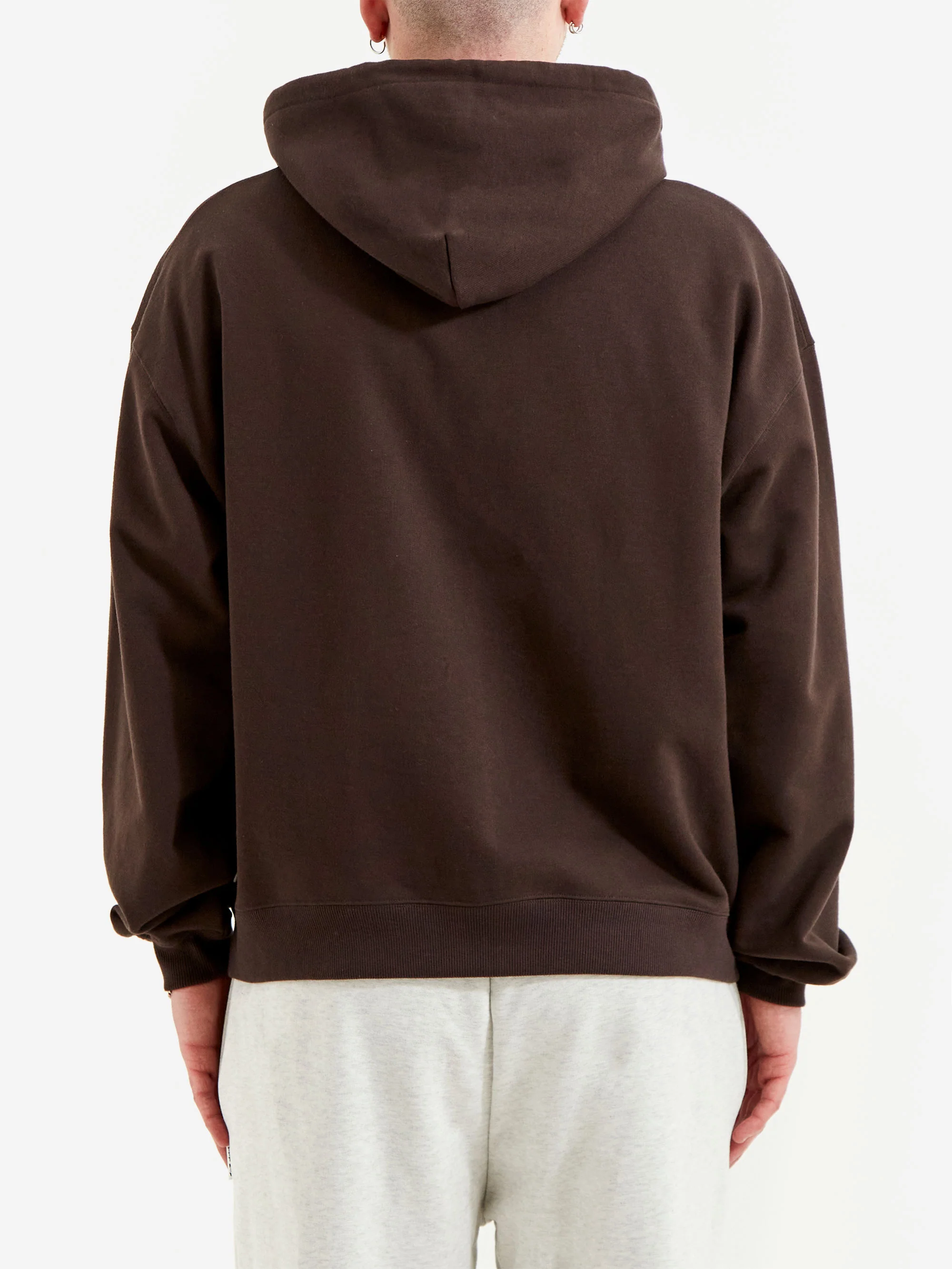 TTT MSW Logo Zip Up Hoodie - Brown - Image 7