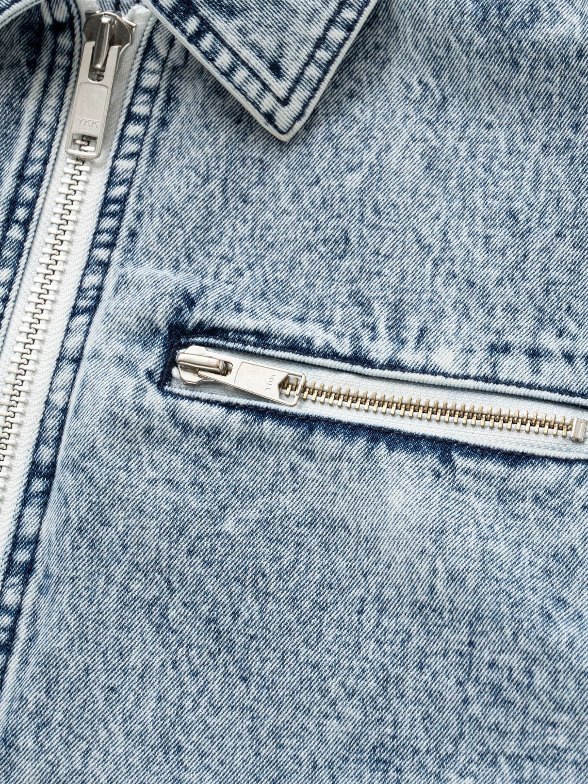 TTT MSW Washed Denim Jacket - Blue - Image 2