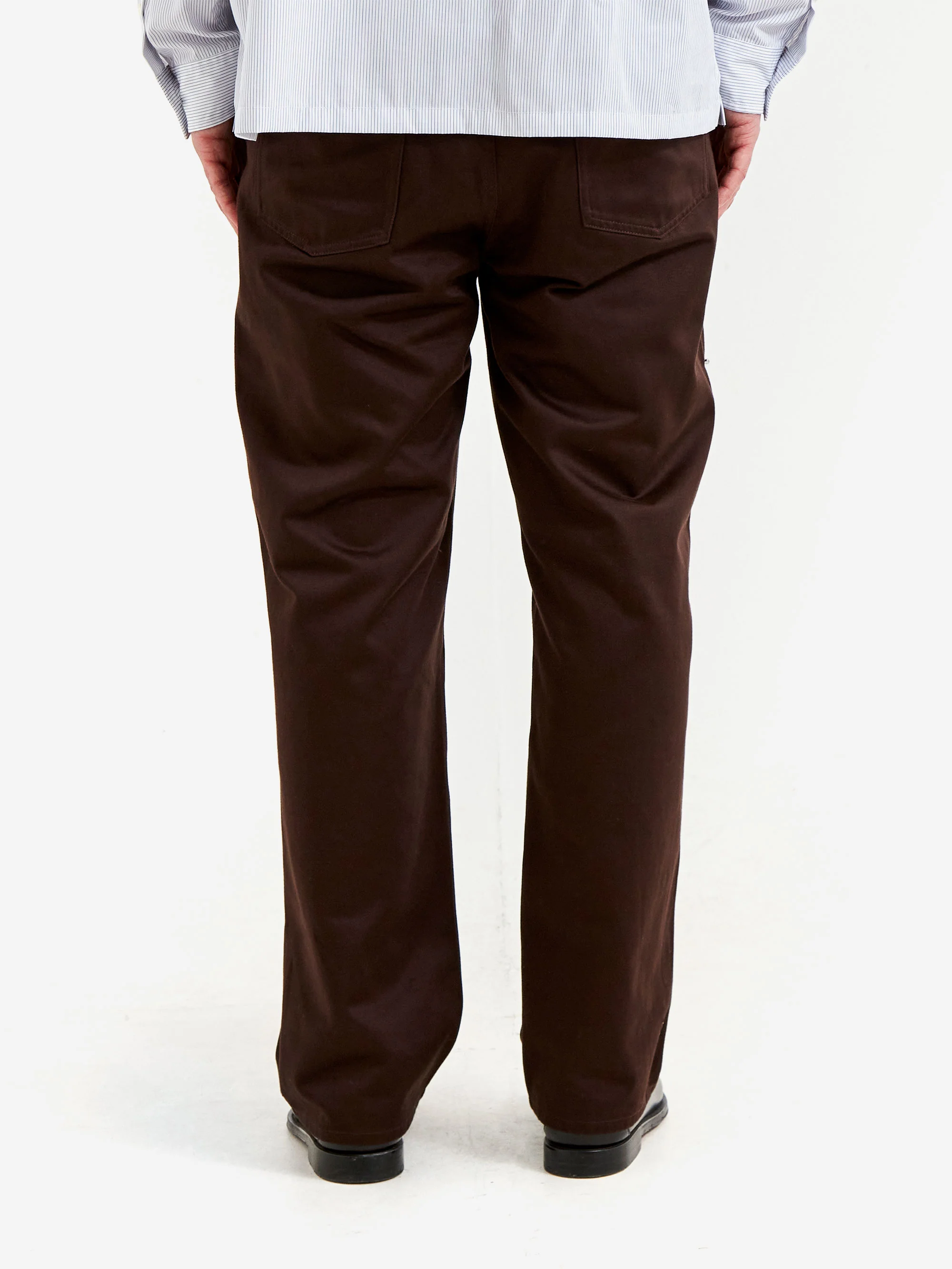 TTT MSW Worker Straight Pants with Pierce - Brown - Image 6