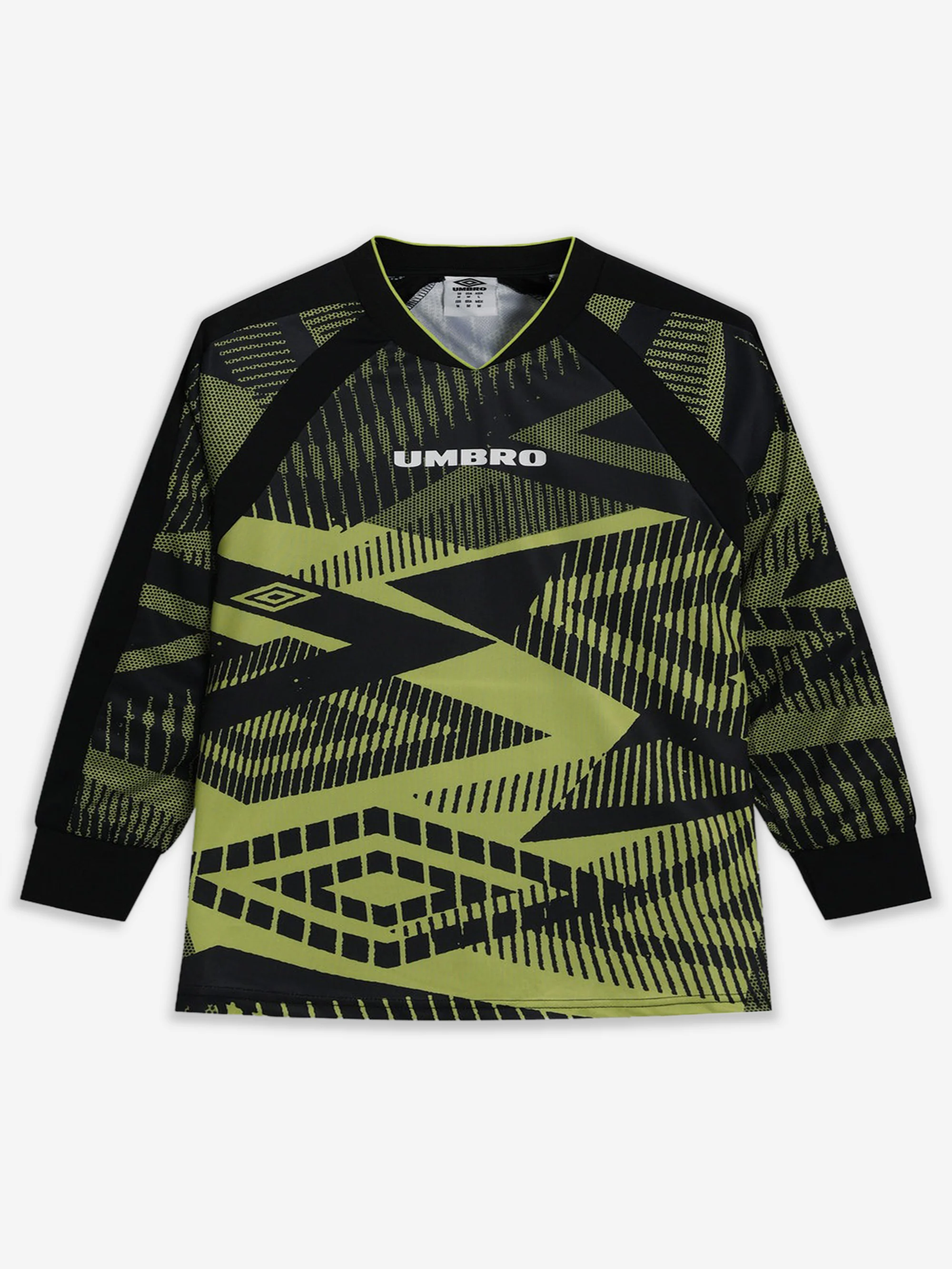 Umbro NQ Printed LS Jersey - Bright Chartreuse