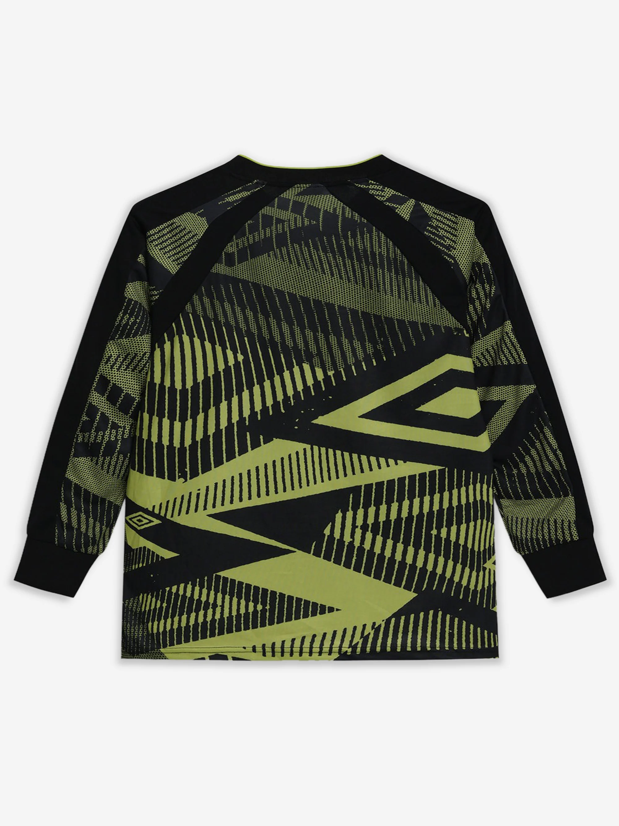 Umbro NQ Printed LS Jersey - Bright Chartreuse - Image 2