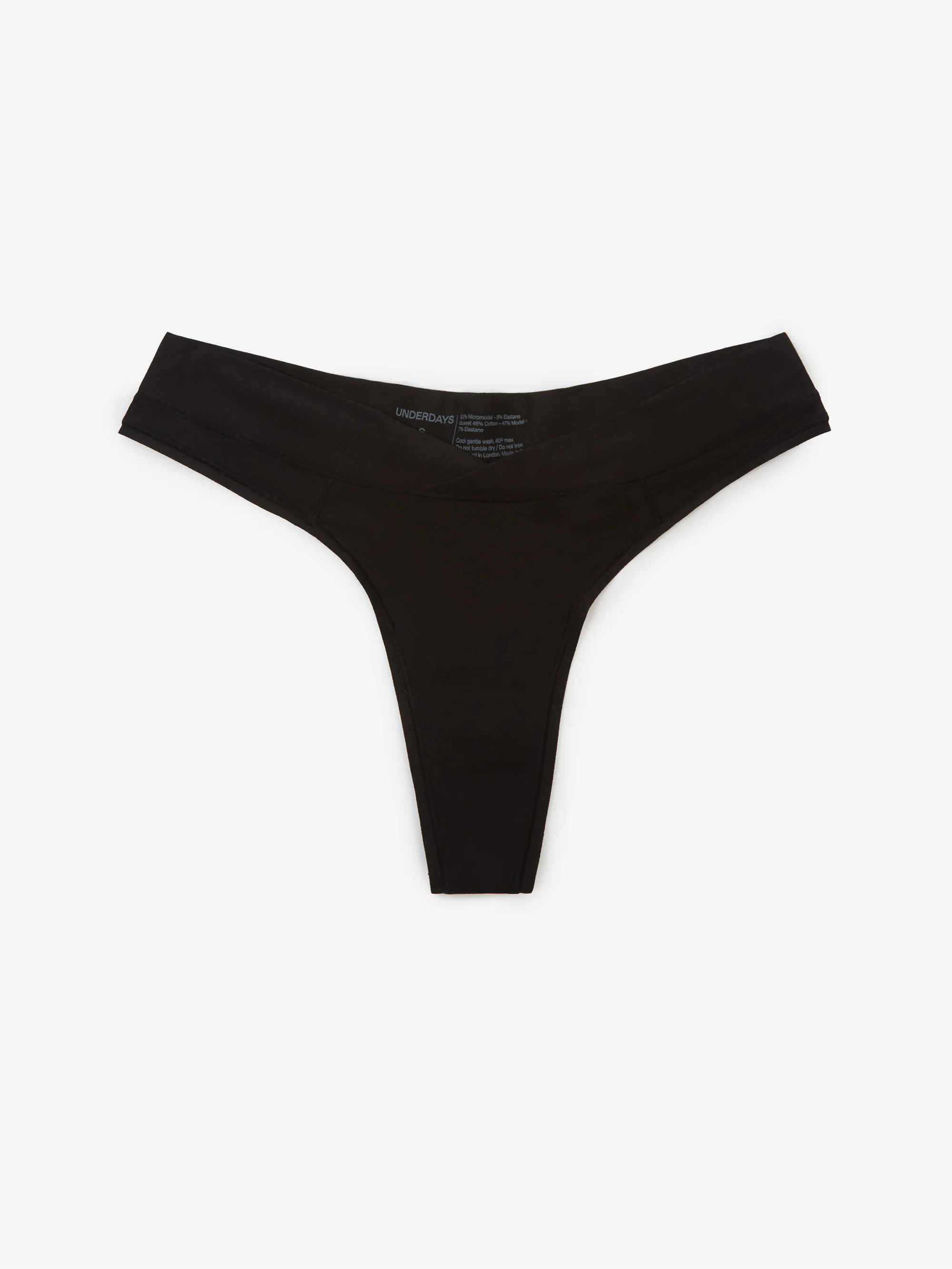 Underdays Everyday Thong - Black