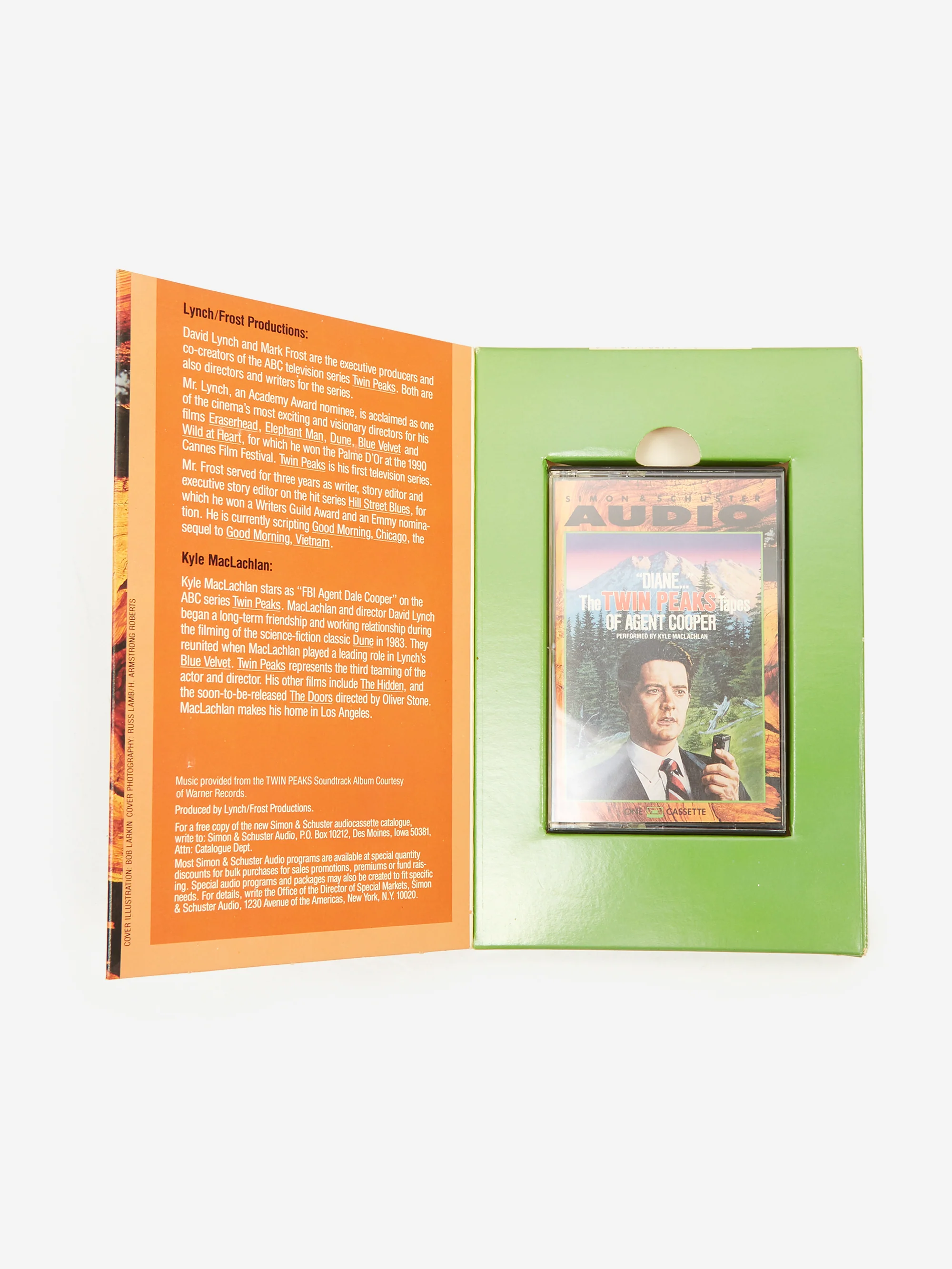 Unified Goods 1992 "Diane" The Twin Peaks Tapes of Agent Cooper Cassette Boxset - Image 2