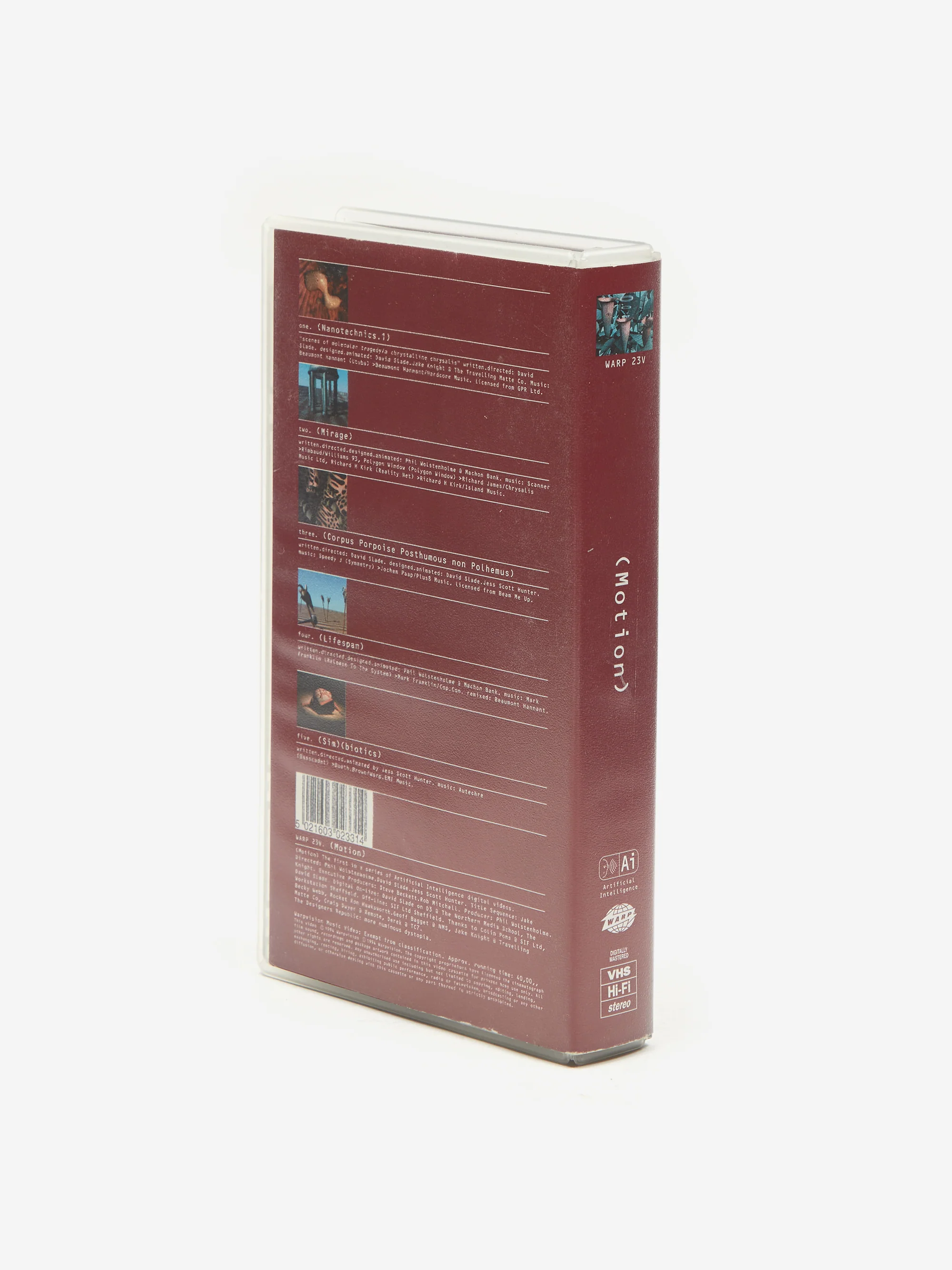 Unified Goods 1994 Warp Records Artificial Intelligence (Motion) VHS - Image 3