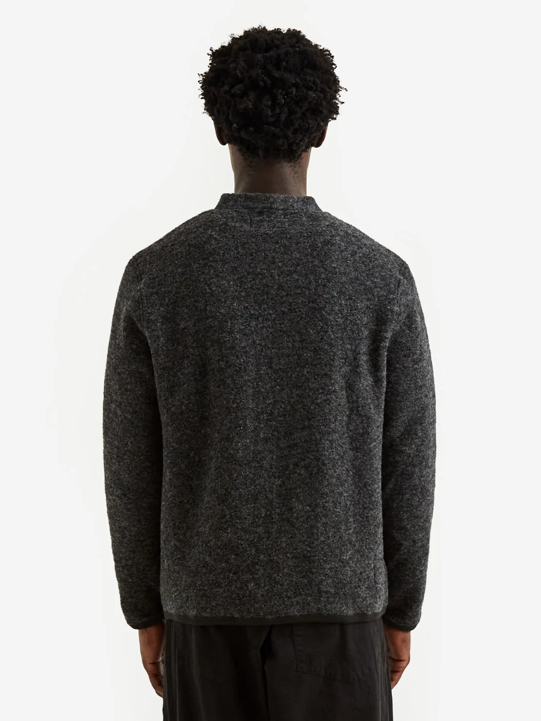 Universal Works Cardigan - Charcoal - Image 10