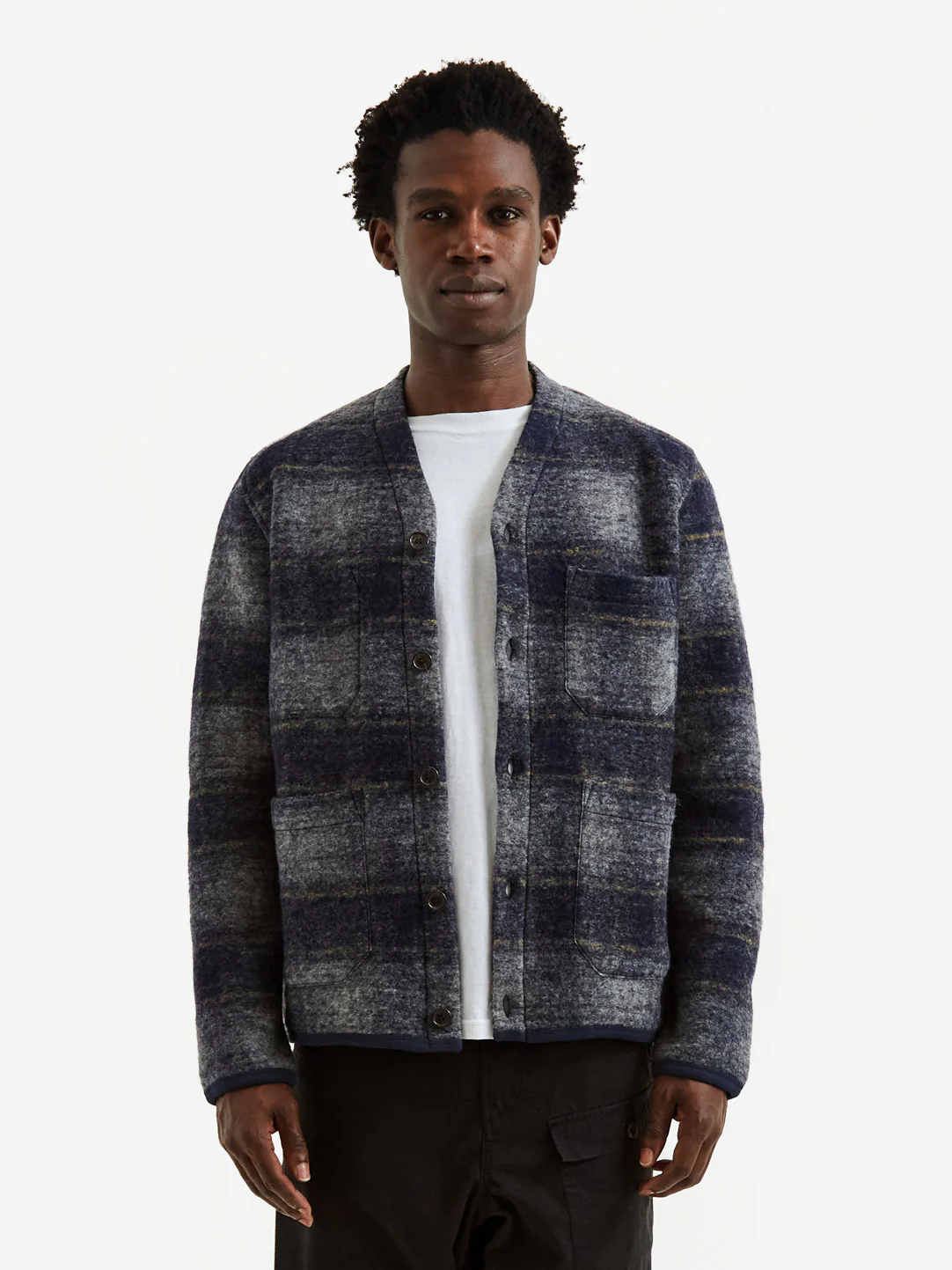 Universal Works Cardigan - Navy - Image 6
