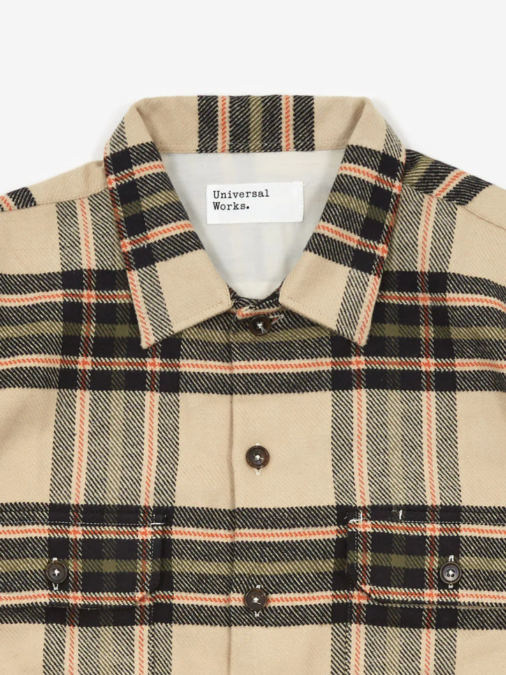 Universal Works Longsleeve Utility Shirt - Charcoal - Image 2