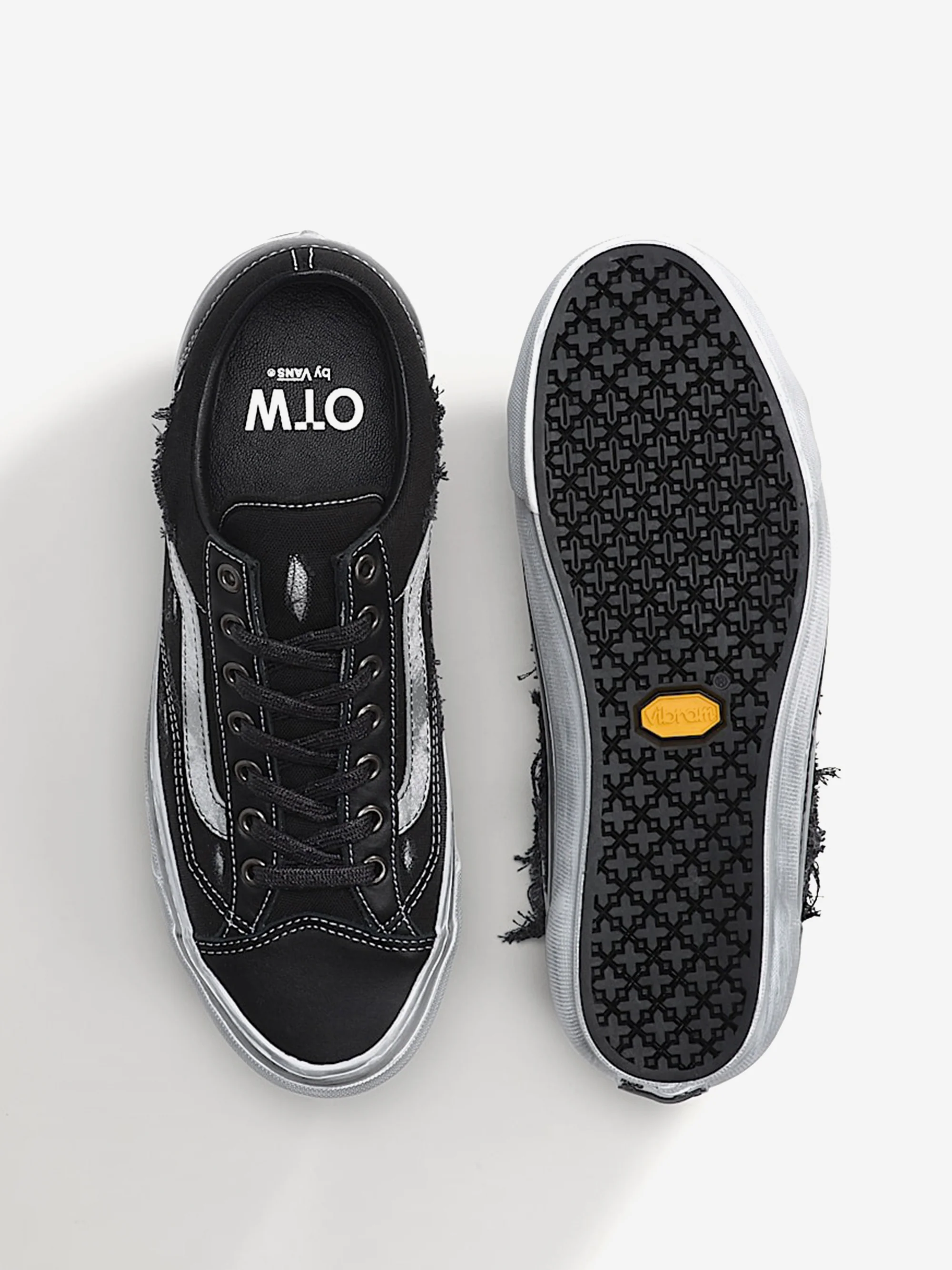Vans OTW Old Skool 36 Vibram - Distressed Silver - Image 3