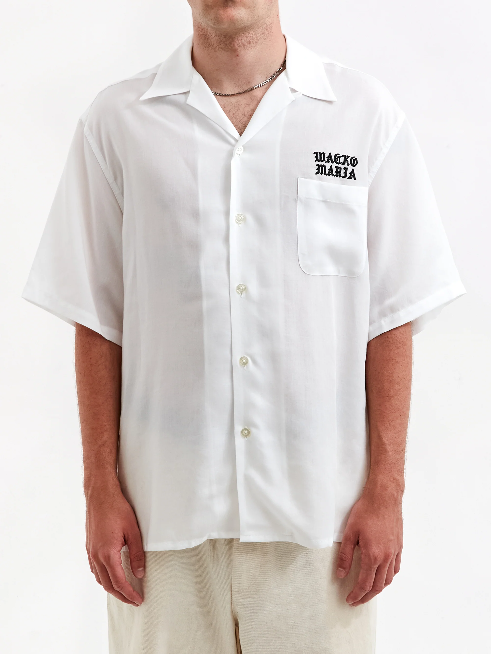 Wacko Maria 50's Short Sleeve Shirt - White - Image 2