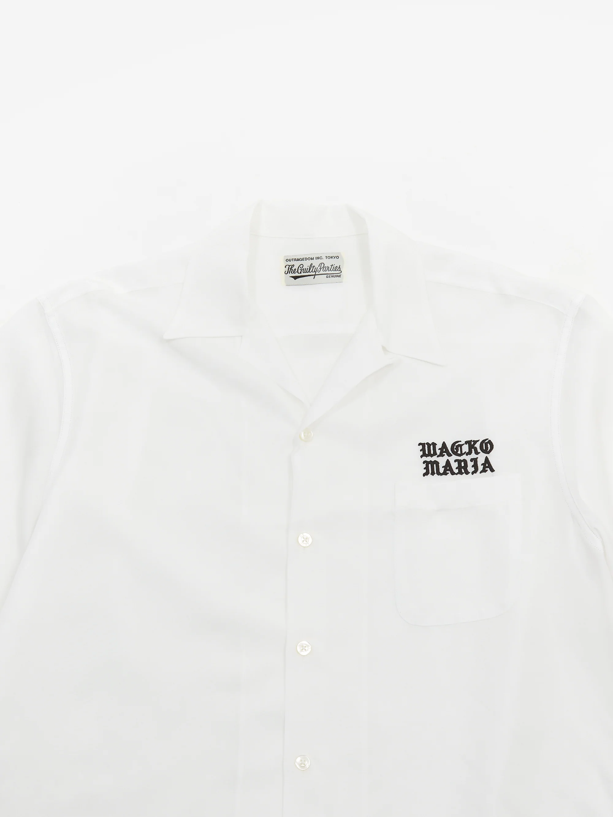 Wacko Maria 50's Short Sleeve Shirt - White - Image 3