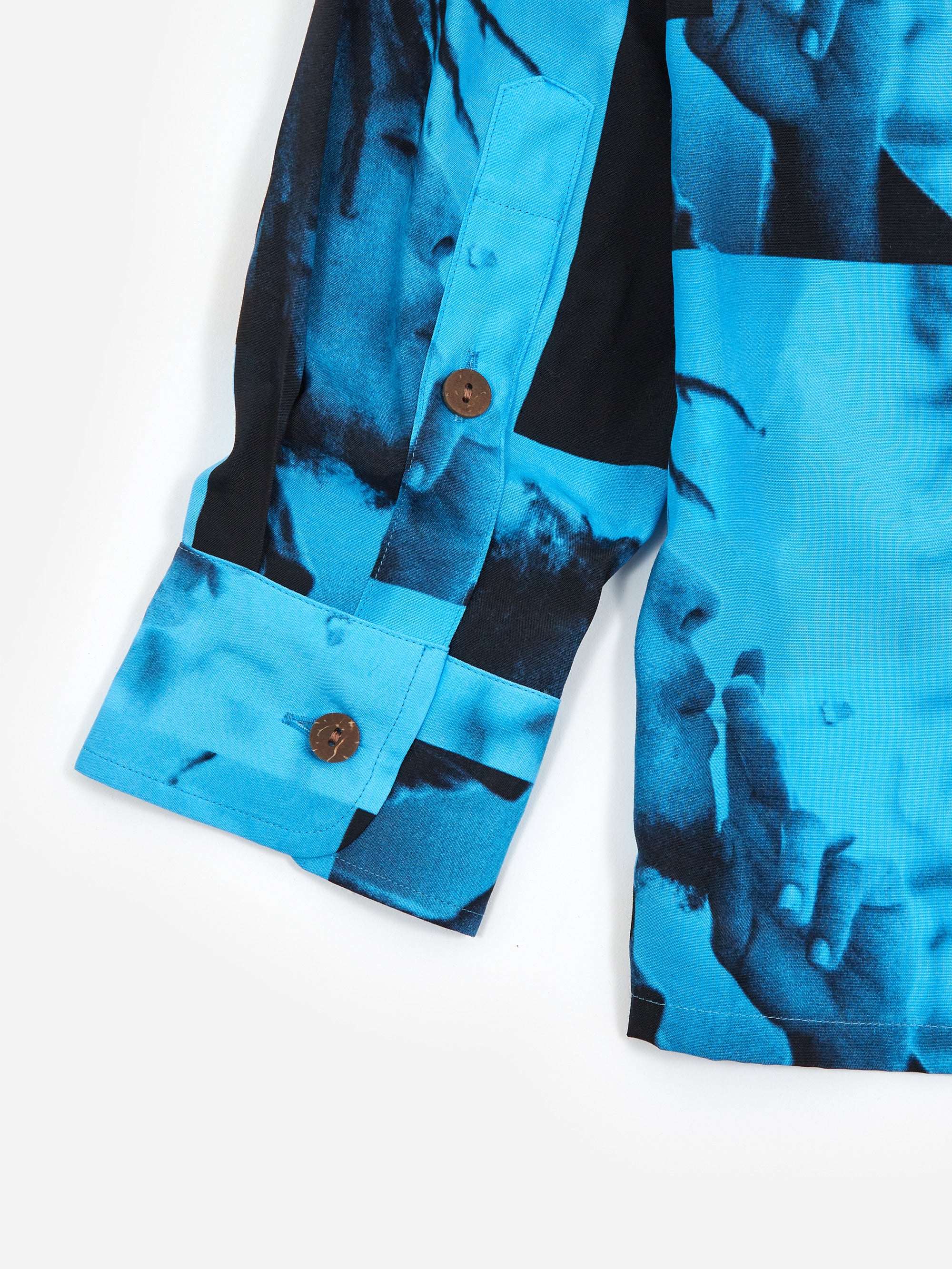 Wacko Maria Bob Marley / Hawaiian L/S (Type-1) - Blue - Image 5