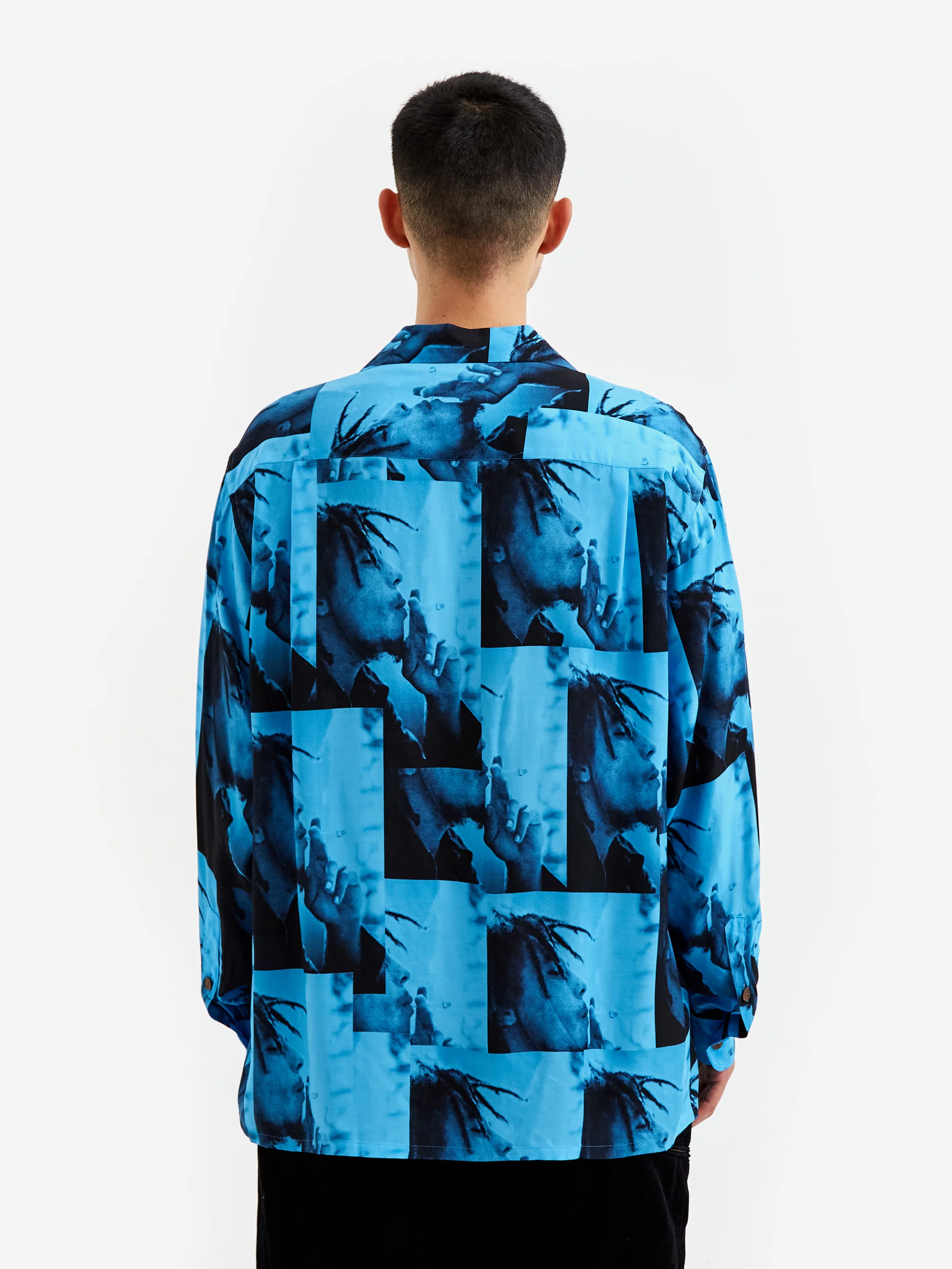 Wacko Maria Bob Marley / Hawaiian L/S (Type-1) - Blue - Image 9