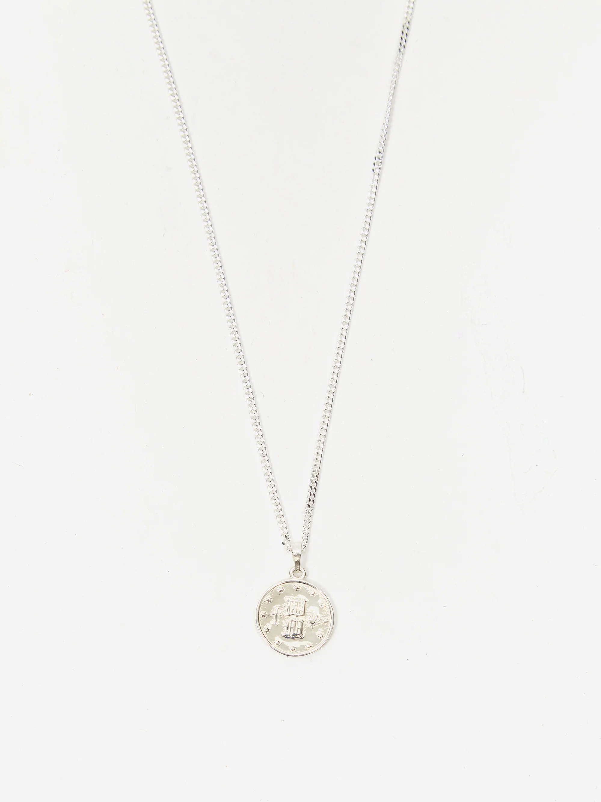 Wacko Maria Coin Necklace ( Type-1 ) - Silver