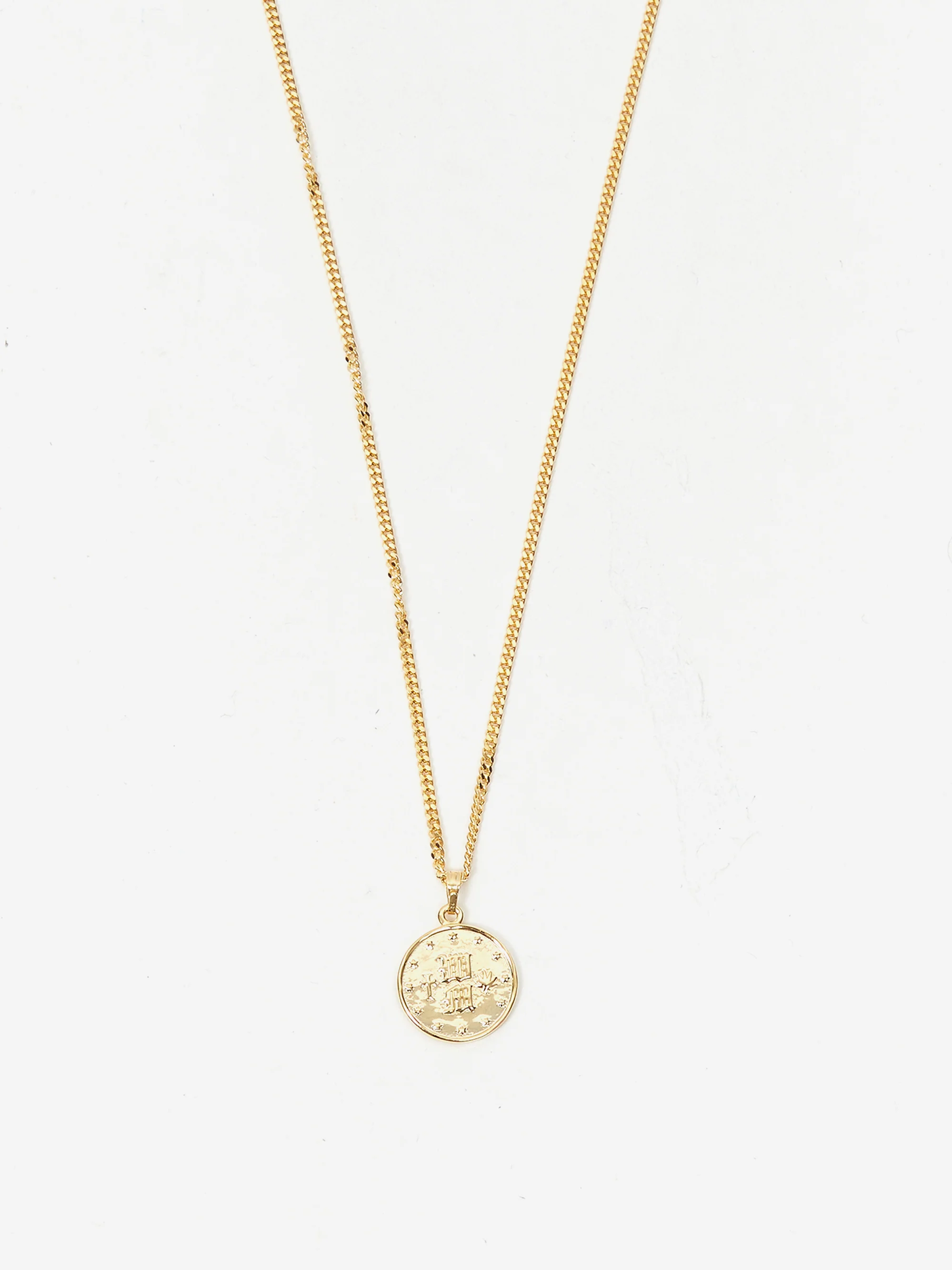 Wacko Maria Coin Necklace ( Type-2 ) - Gold