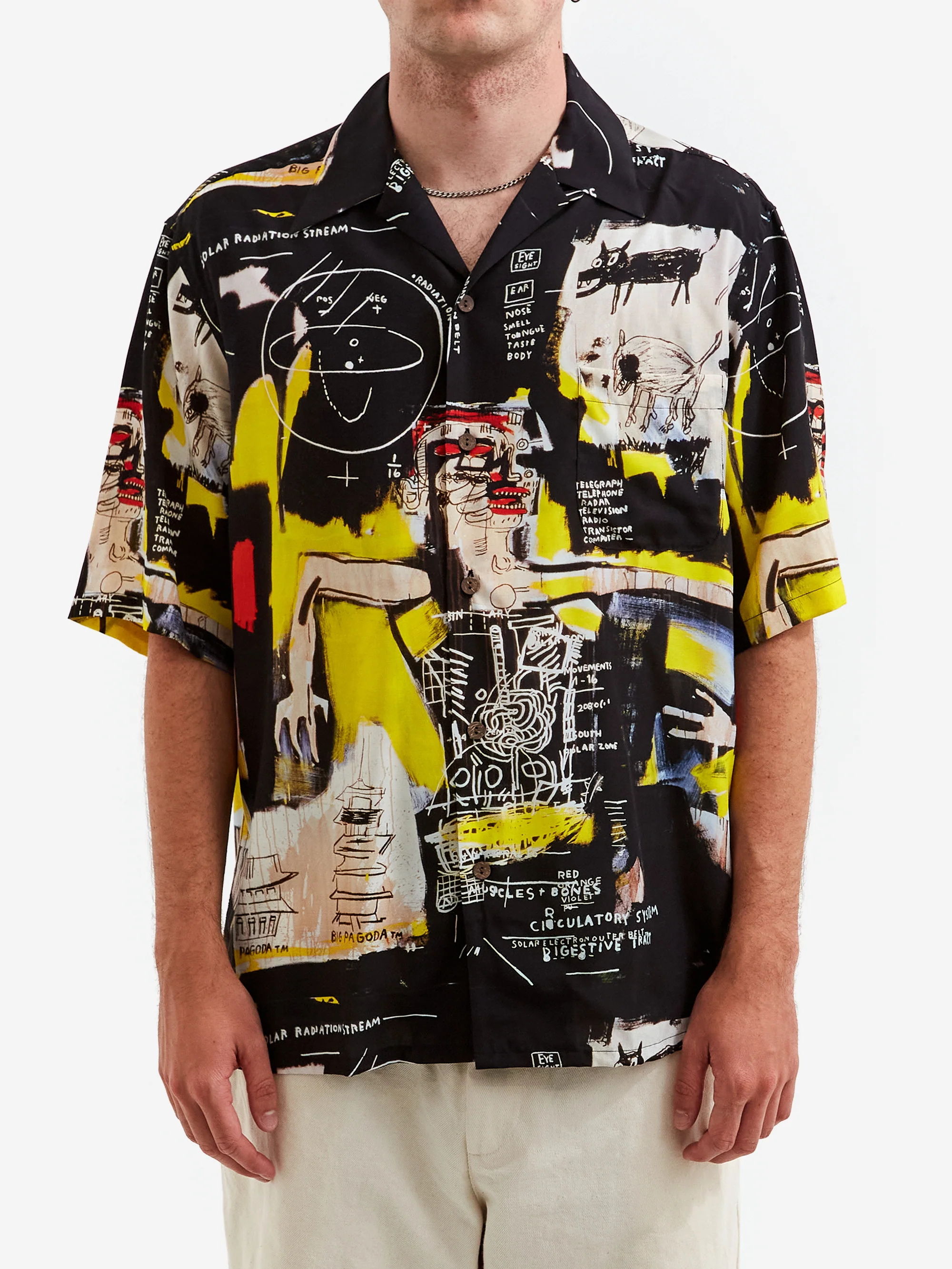 Wacko Maria Jean-Michael Basquiat Short Sleeve Hawaiian Shirt - One - Image 2