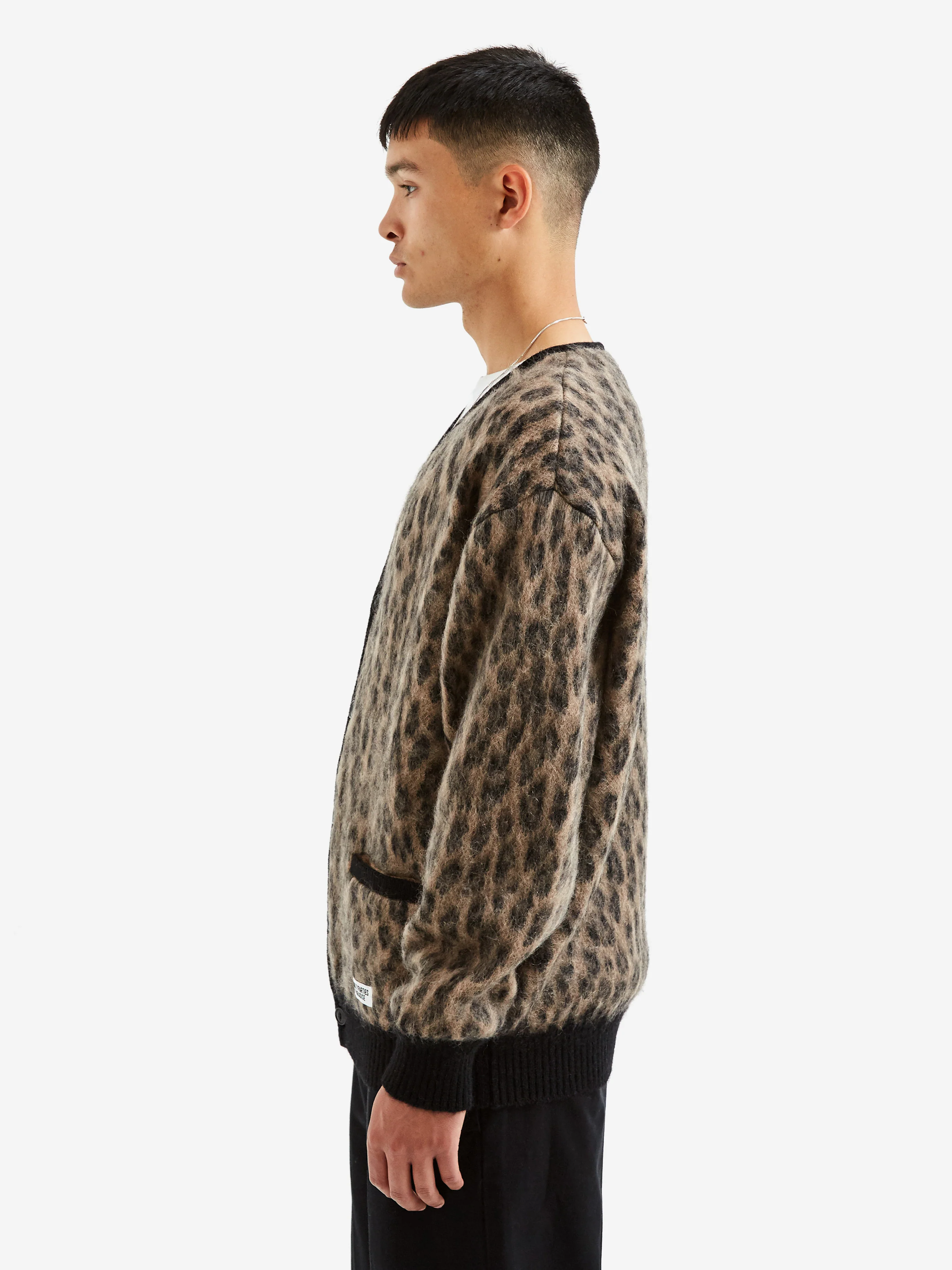 Wacko Maria Leopard Mohair Cardigan Type-1 - Brown - Image 9