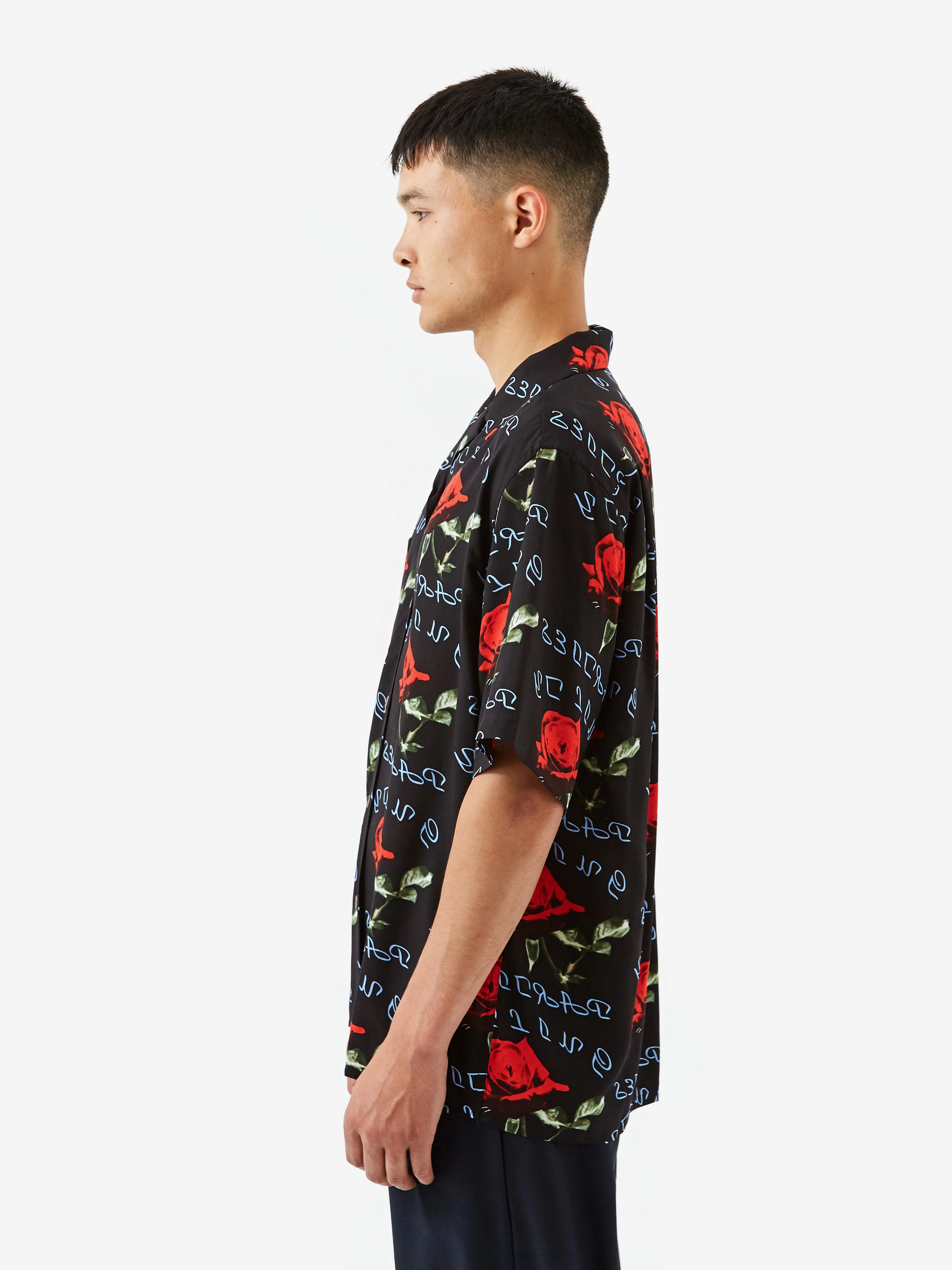 Wacko Maria Shortsleeve Hawaiian Shirt Type-4 - Black - Image 8