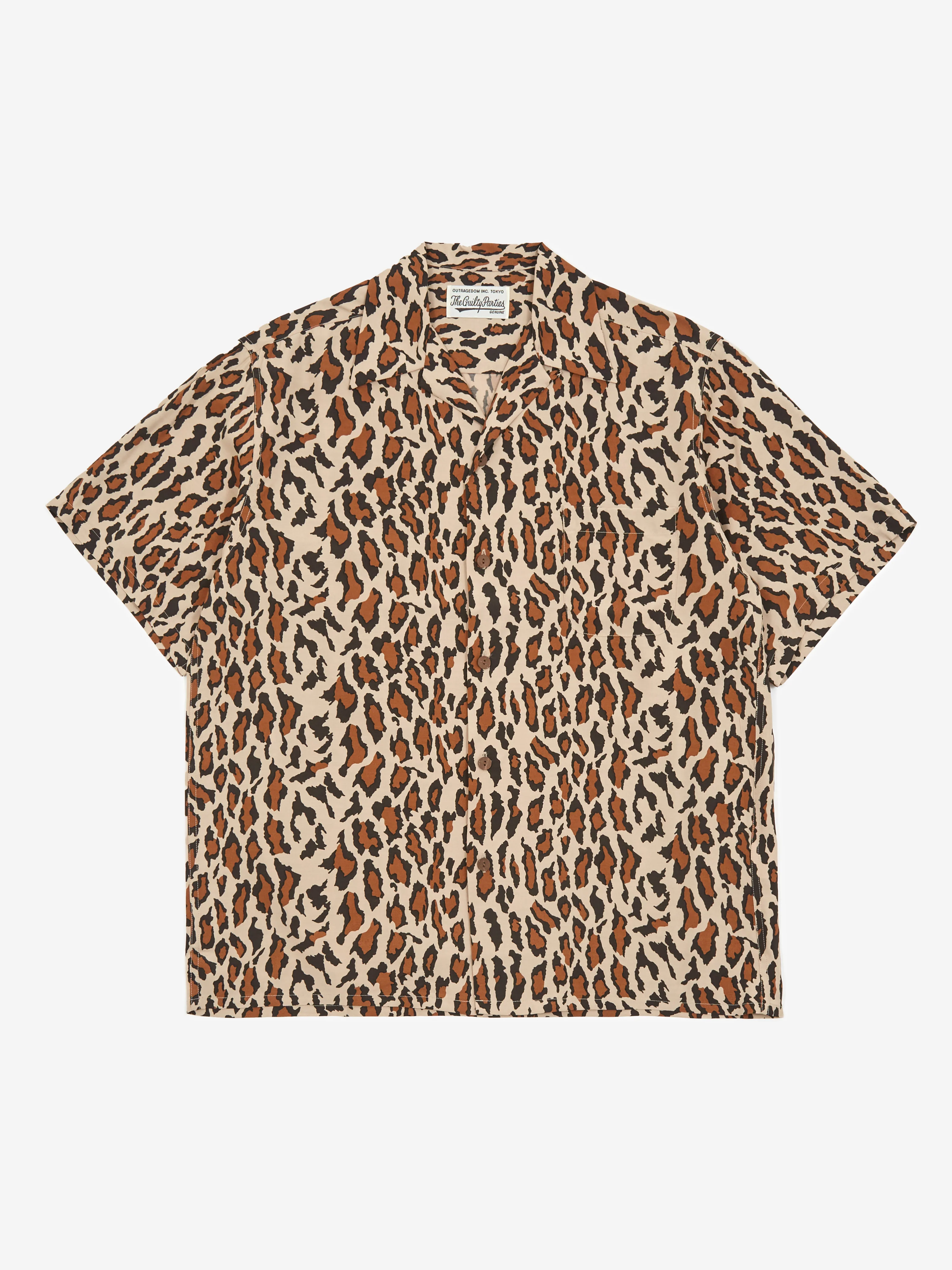 Wacko Maria Shortsleeve Hawaiian Shirt Type-6 - Beige