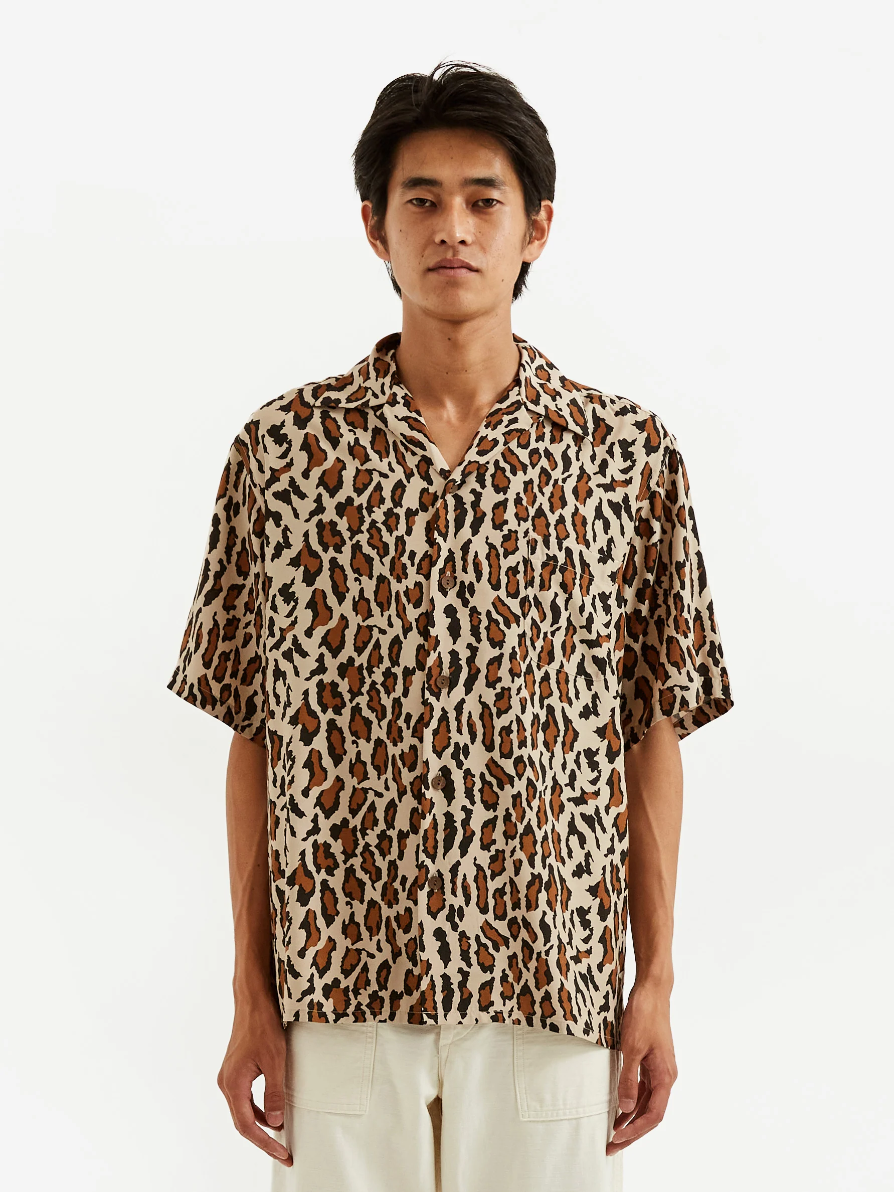 Wacko Maria Shortsleeve Hawaiian Shirt Type-6 - Beige - Image 5