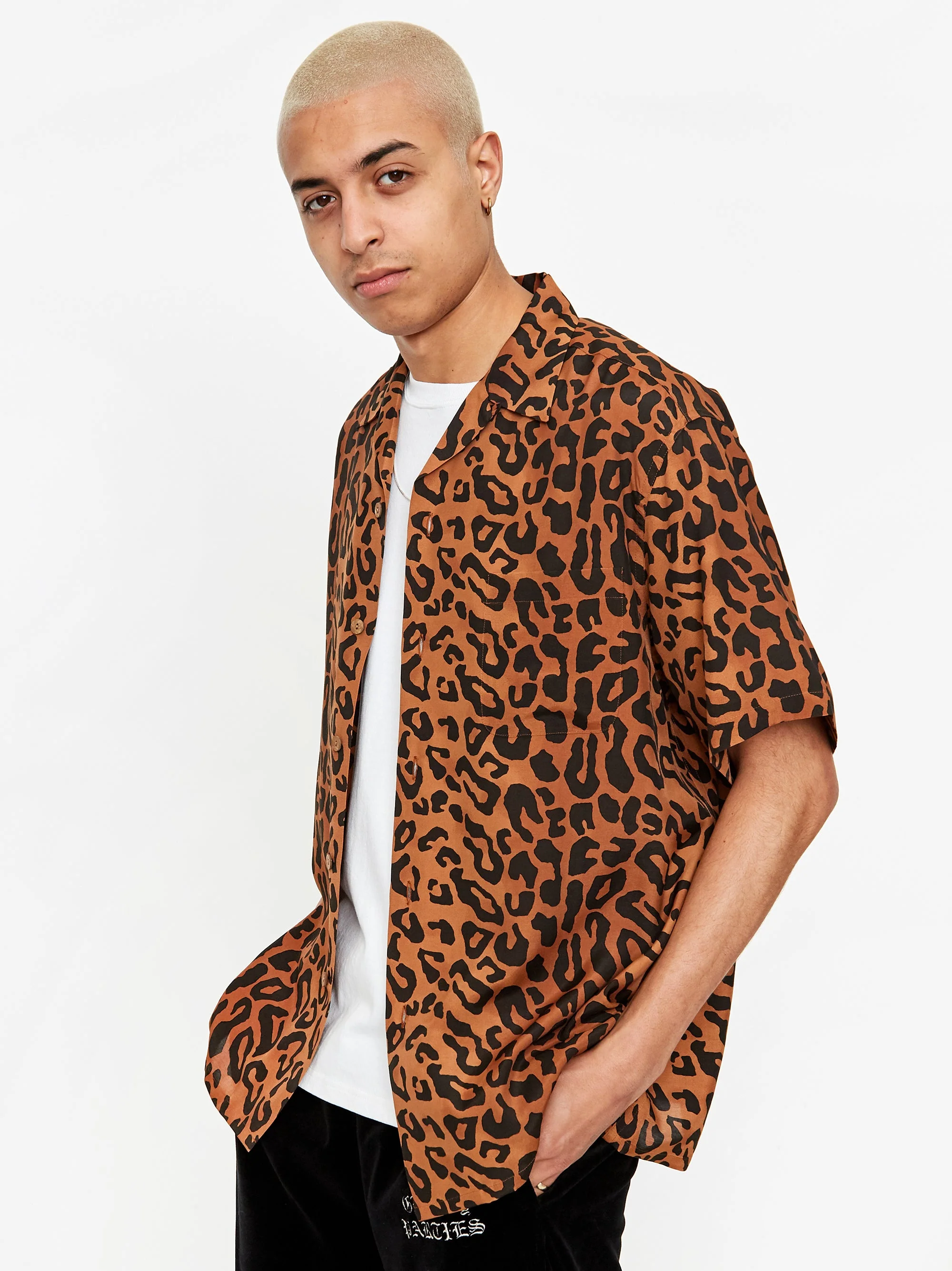 Wacko Maria Shortsleeve Hawaiian Shirt Type 6 - Brown - Image 6