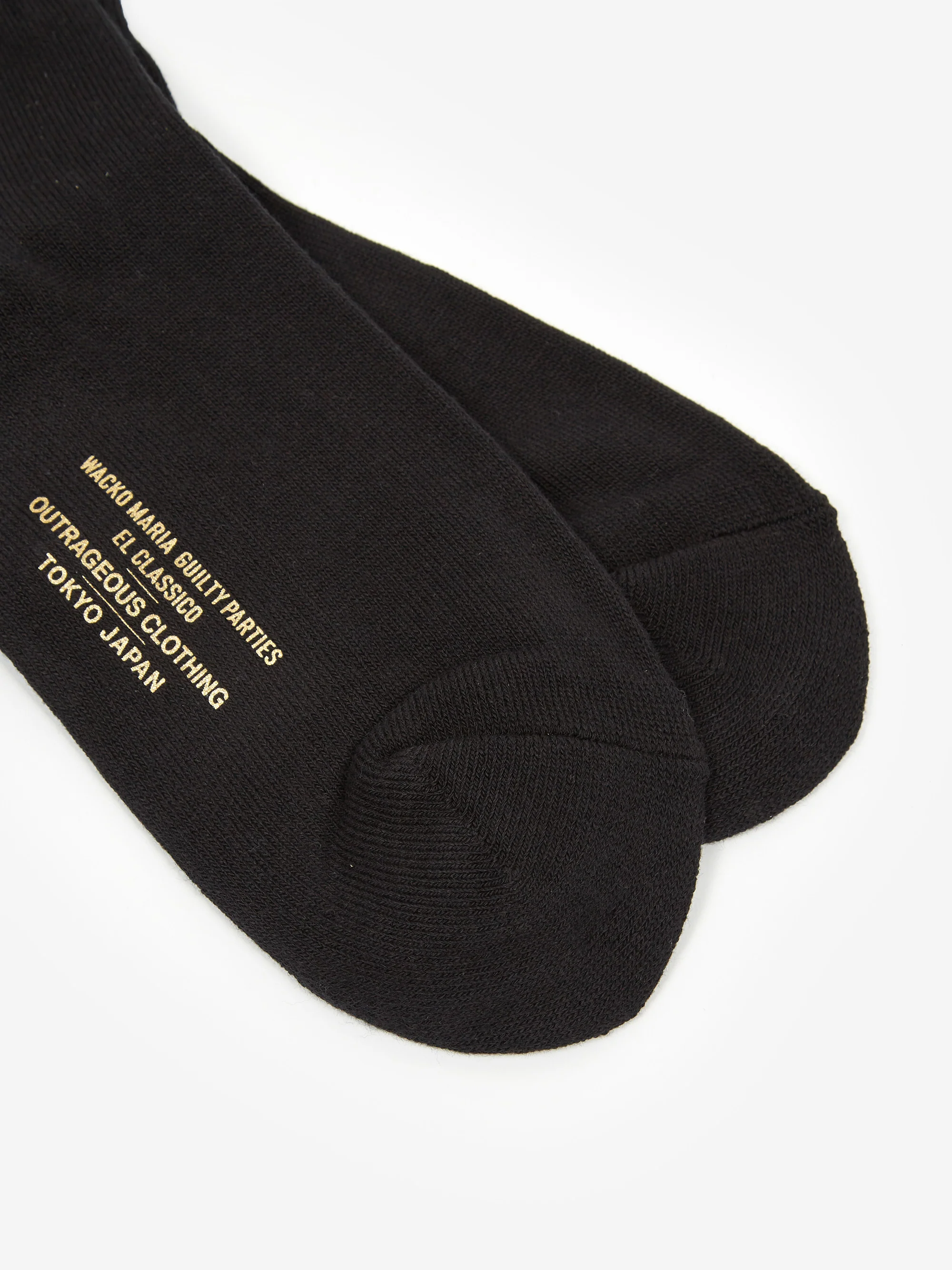 Wacko Maria Skater Socks (Type-1) - Black/Pink - Image 3